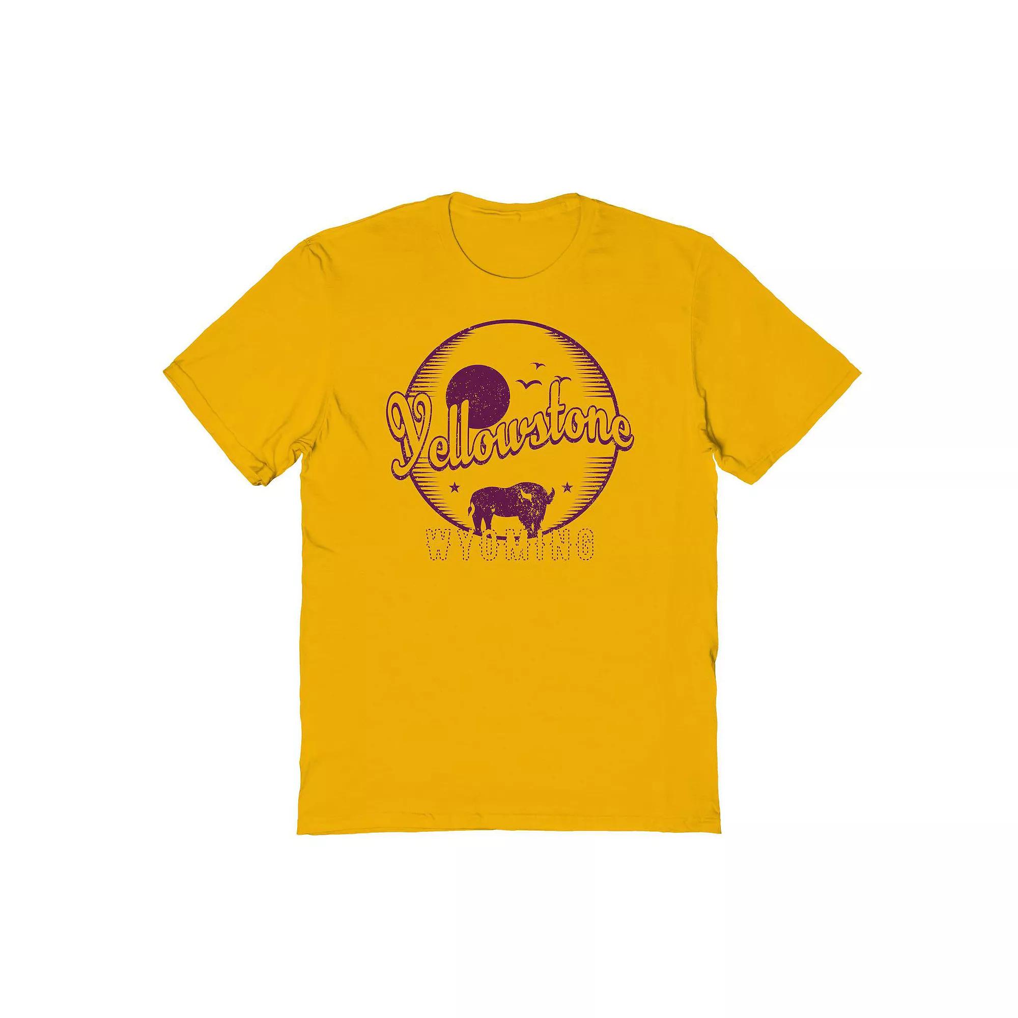 Men's Country Parks Yellowstone Bison Graphic Tee, Size: Small, Brown Product Image