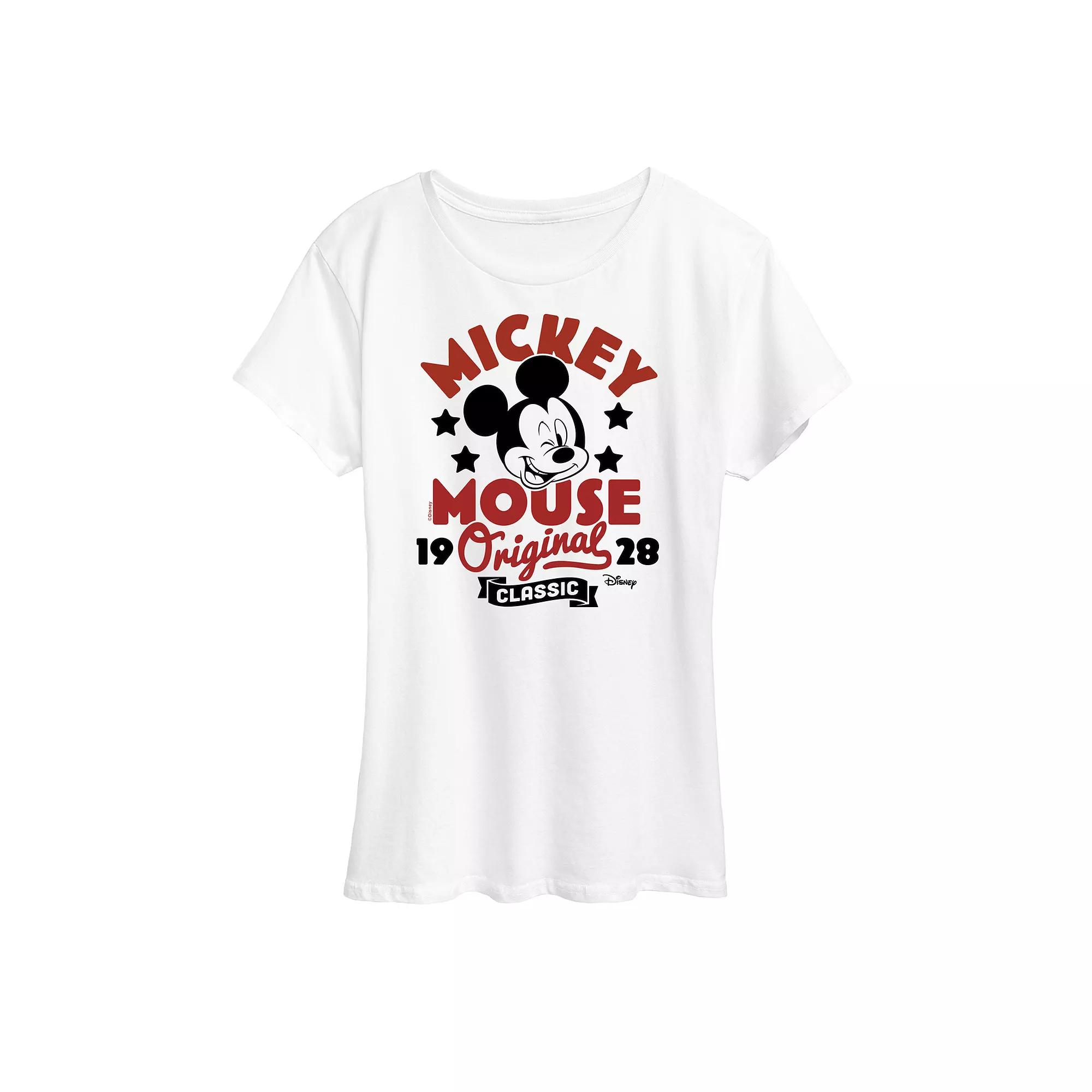 Disney's Mickey Mouse Women's Original Badge Graphic Tee,  Product Image
