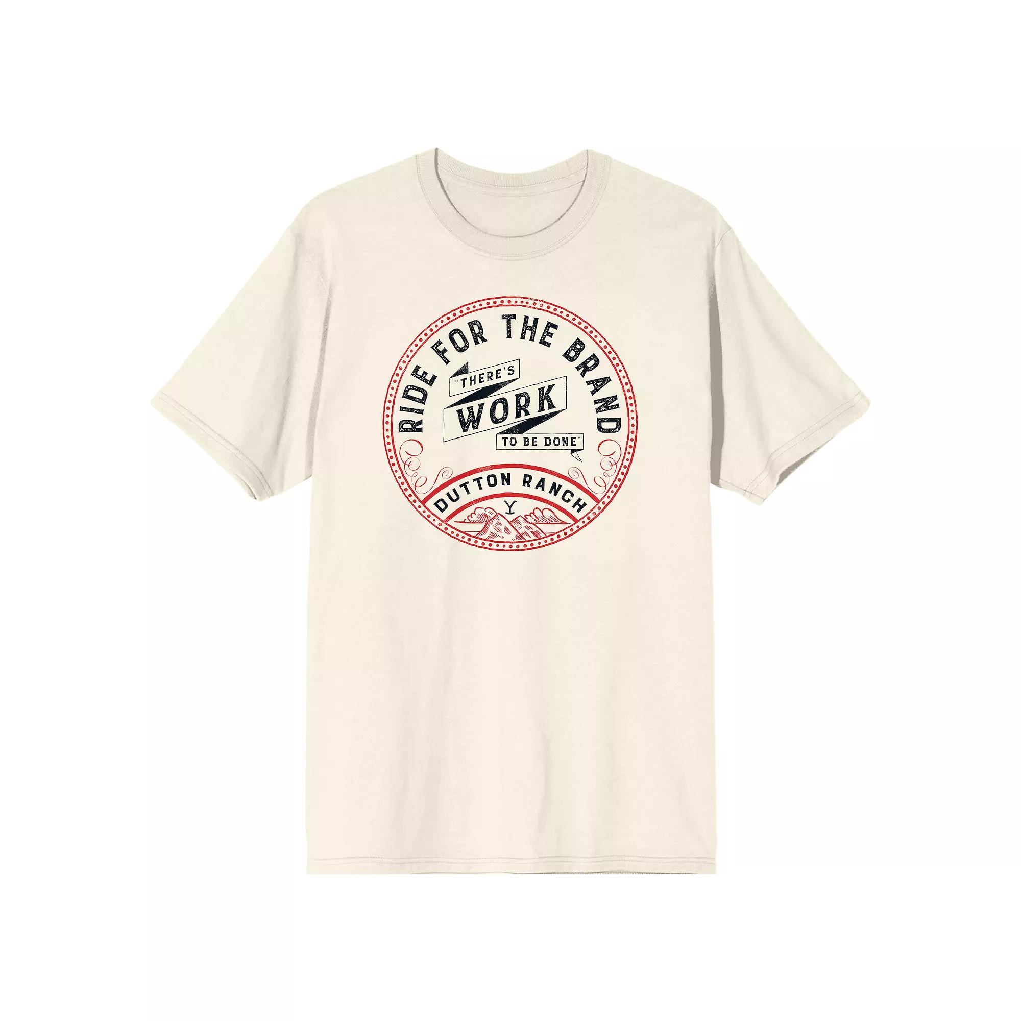 Men's Yellowstone Ride for the Brand Short Sleeve Graphic Tee, Size: XXL, White Product Image
