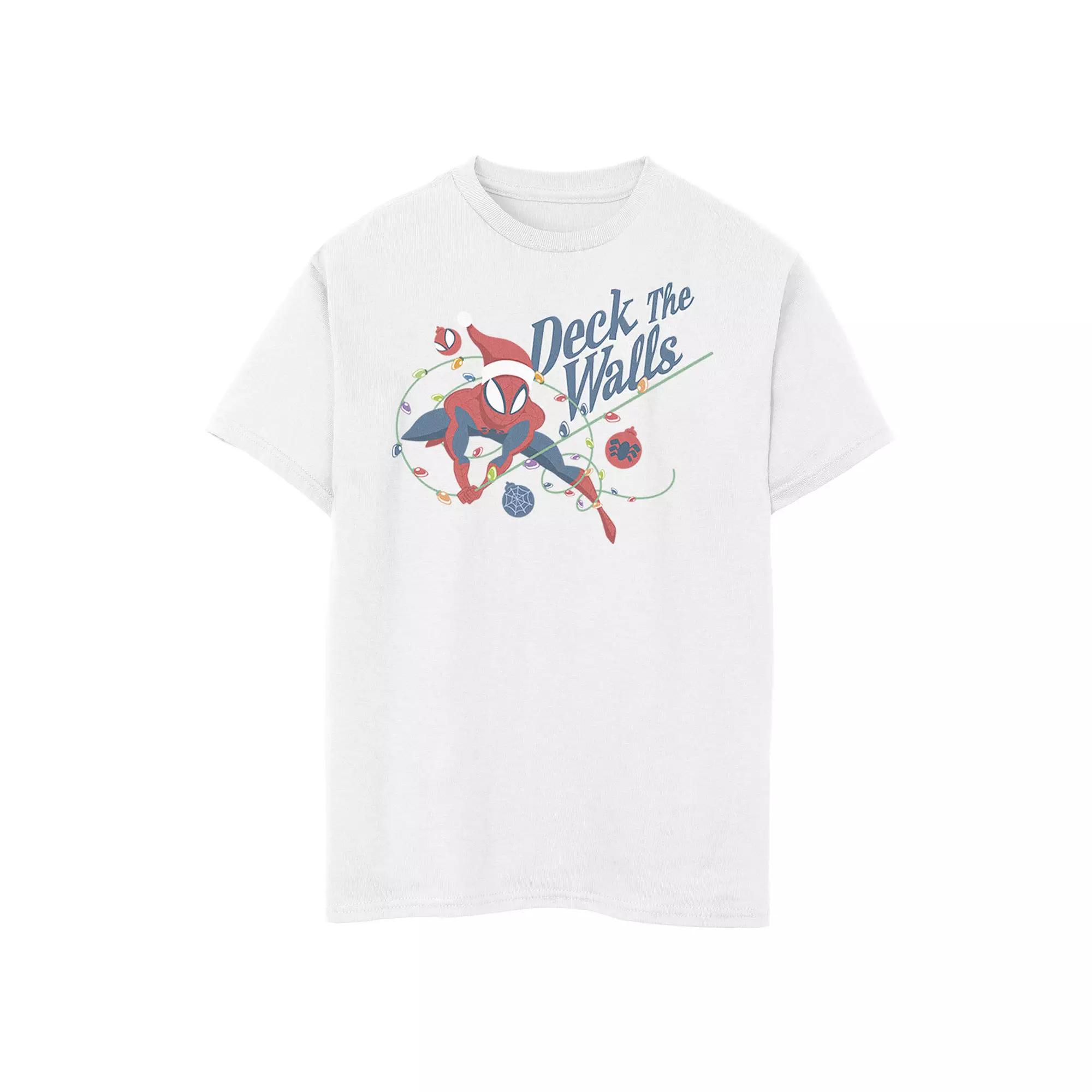 Boys 6-20 Marvel Spider-Man Deck The Walls Holiday Graphic Tee, Boy's,  Product Image
