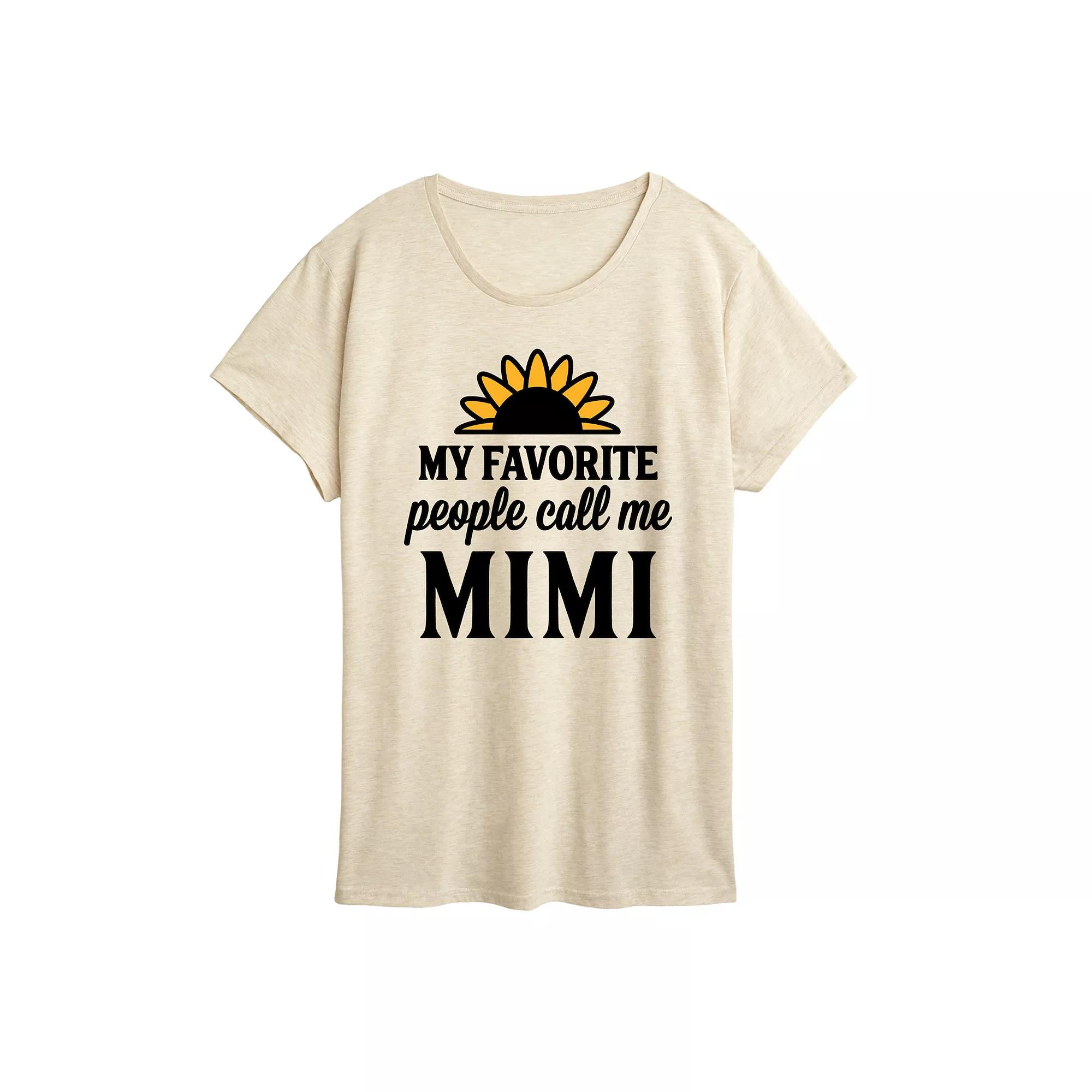Women's Favorite People Call Me Mimi Graphic Tee,  Product Image