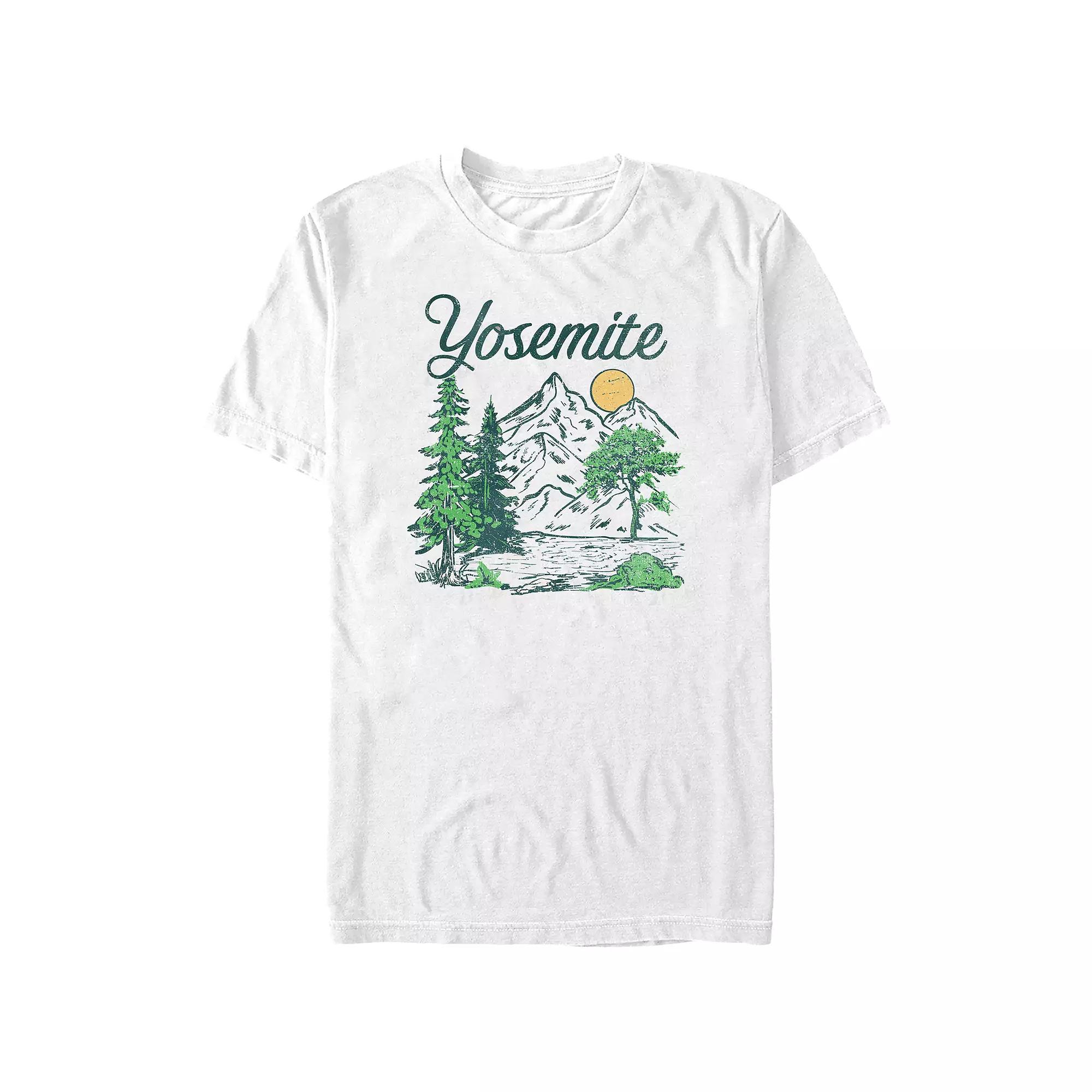 Big & Tall Yosemite Mountain View Graphic Tee, Men's,  Product Image