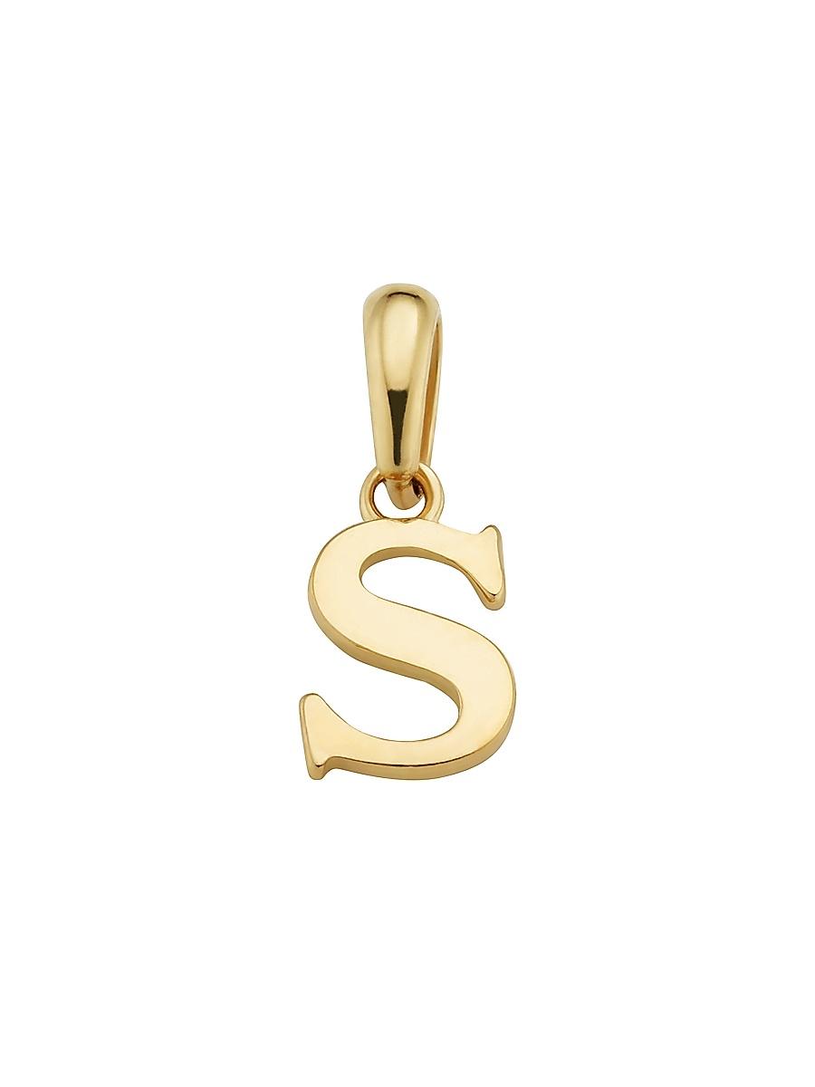 Womens 14K Yellow Gold My Letter Initial Pendant Charm Product Image