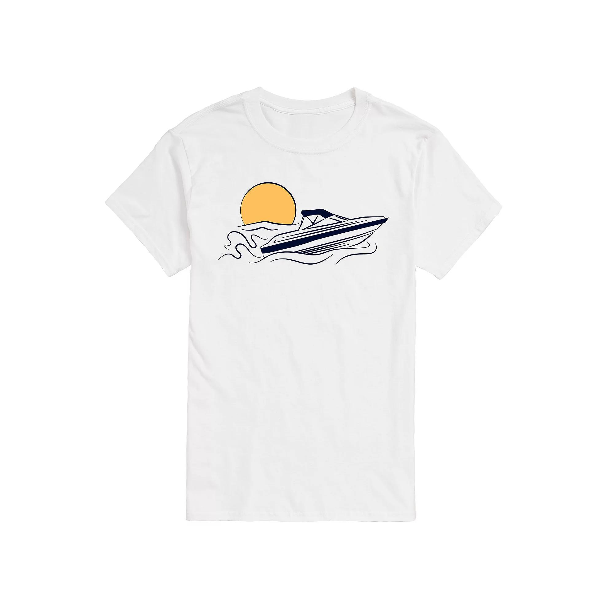 Big & Tall Speed Boat Graphic Tee, Men's,  Product Image