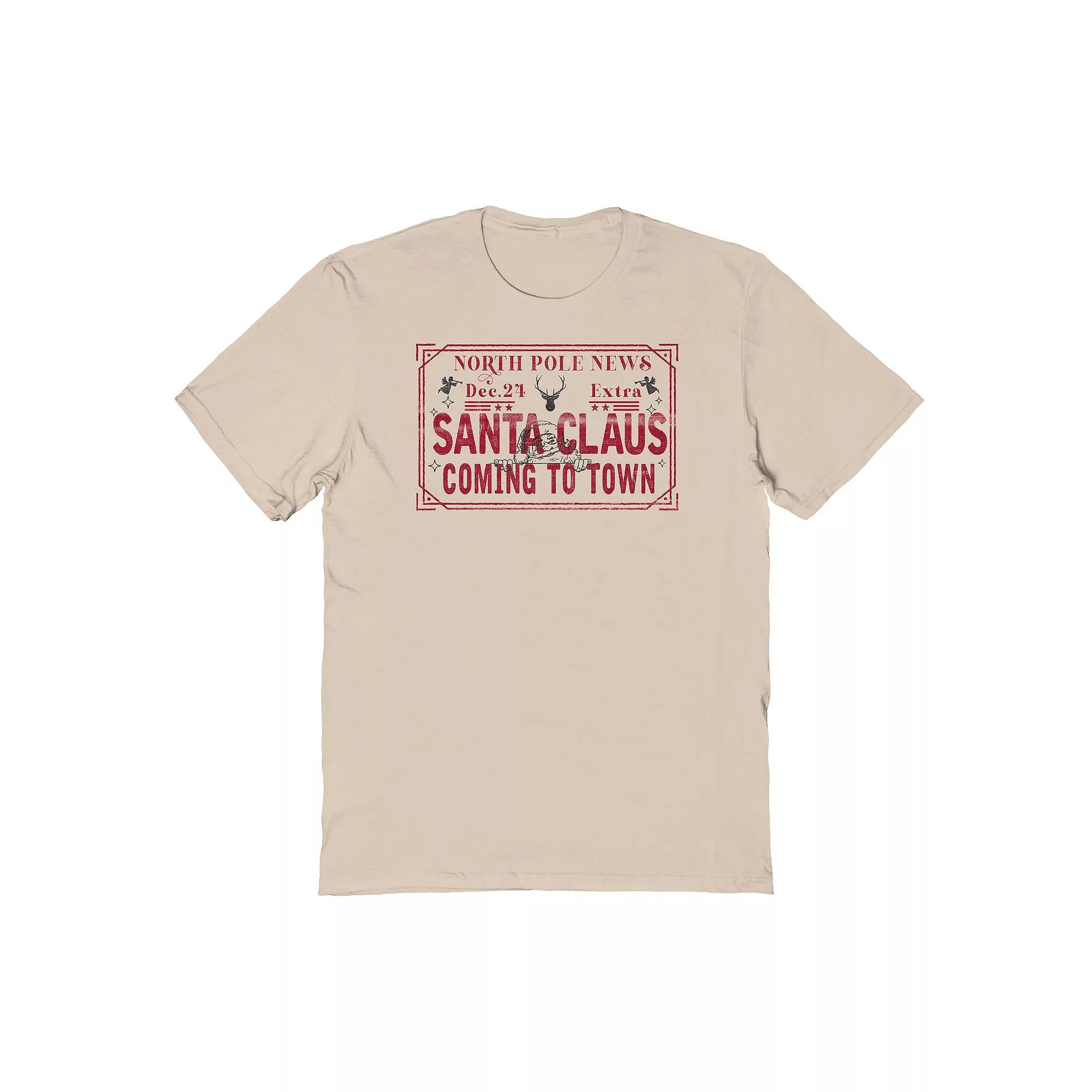 Men's North Pole News Graphic Tee, Adult Unisex,  Product Image
