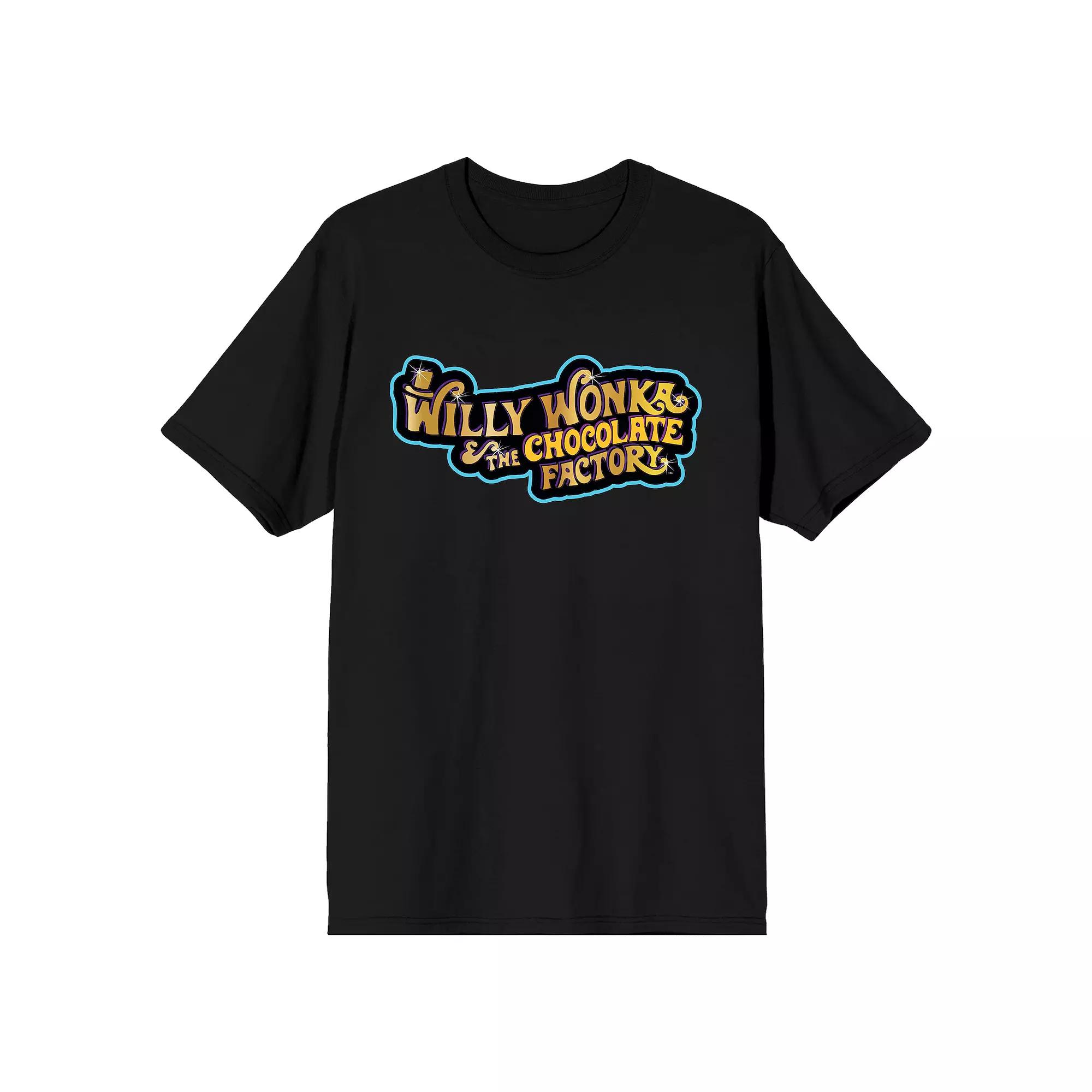Men's Willy Wonka Logo Tee, Size: XXL, Black Product Image