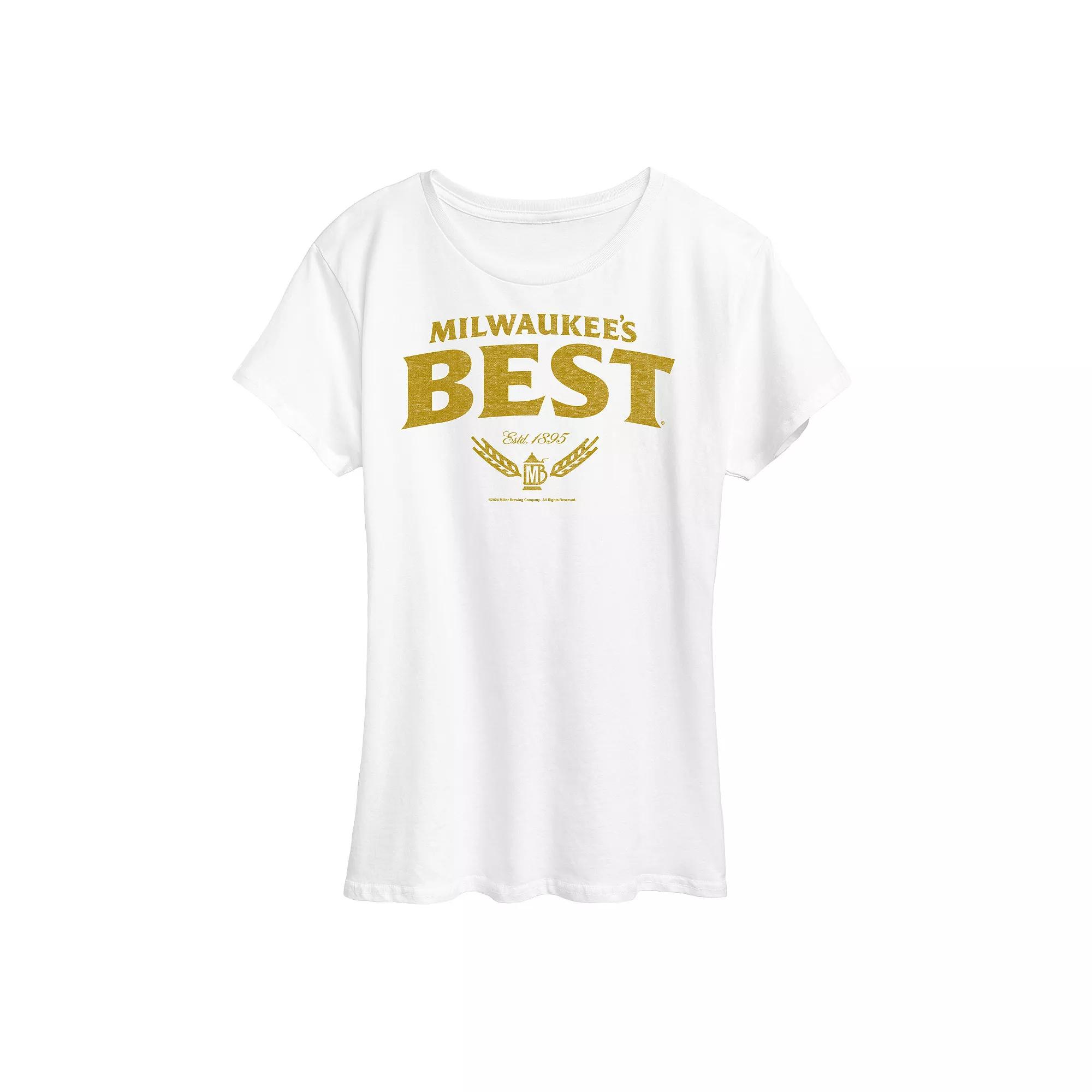 Women's Milwaukee's Best Distressed Logo Graphic Tee,  Product Image