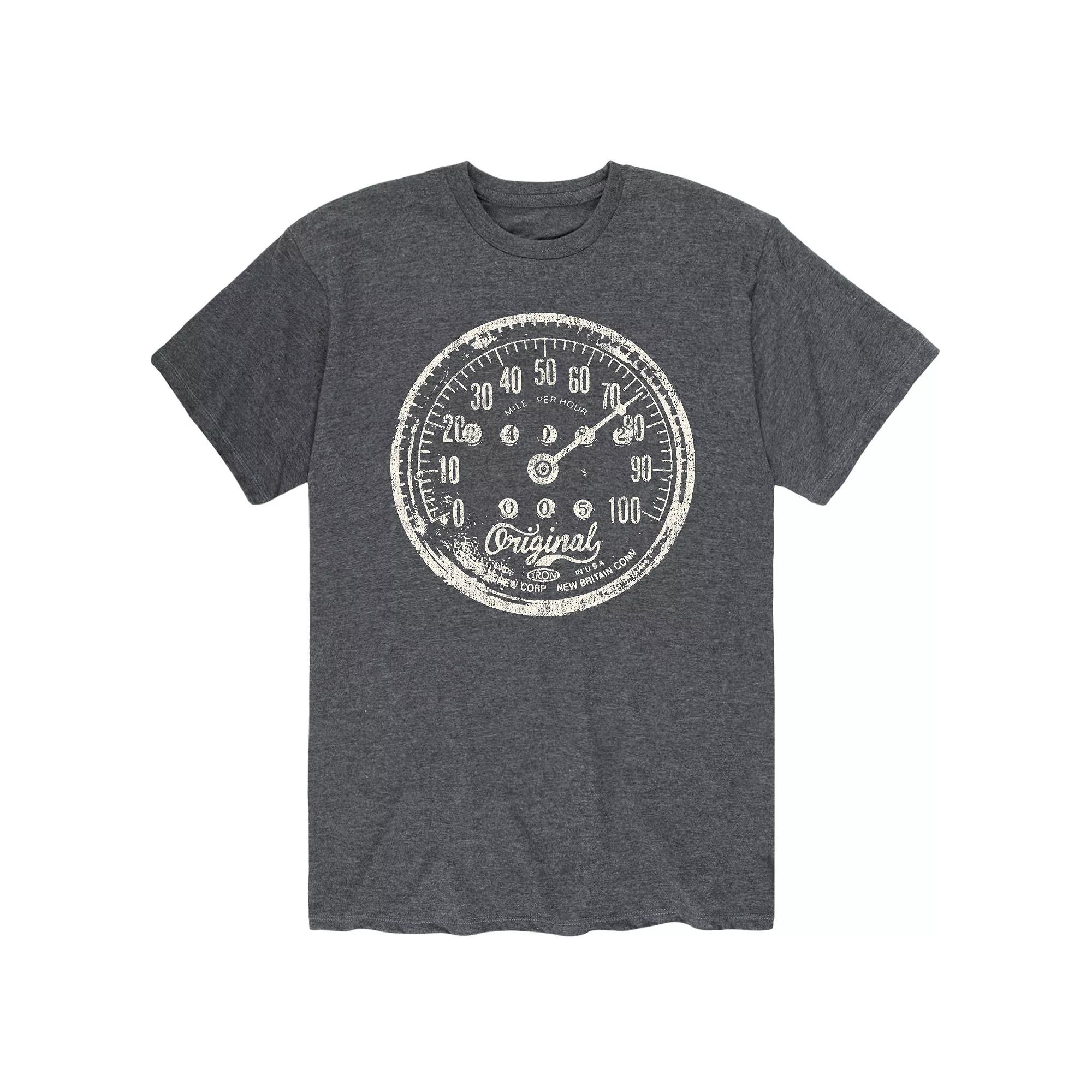Men's Vintage Motorcycle Speedometer Tee,  Product Image