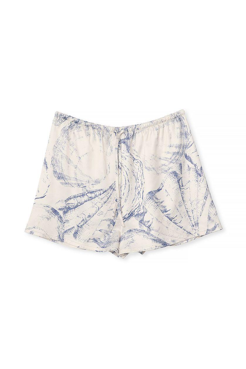 Satin Loose High Waist Shorts Product Image