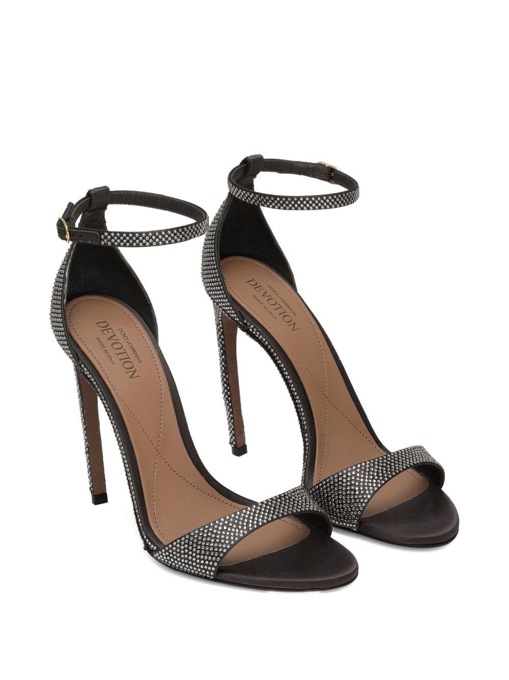 105mm rhinestone-embellished ankle-strap sandals Product Image