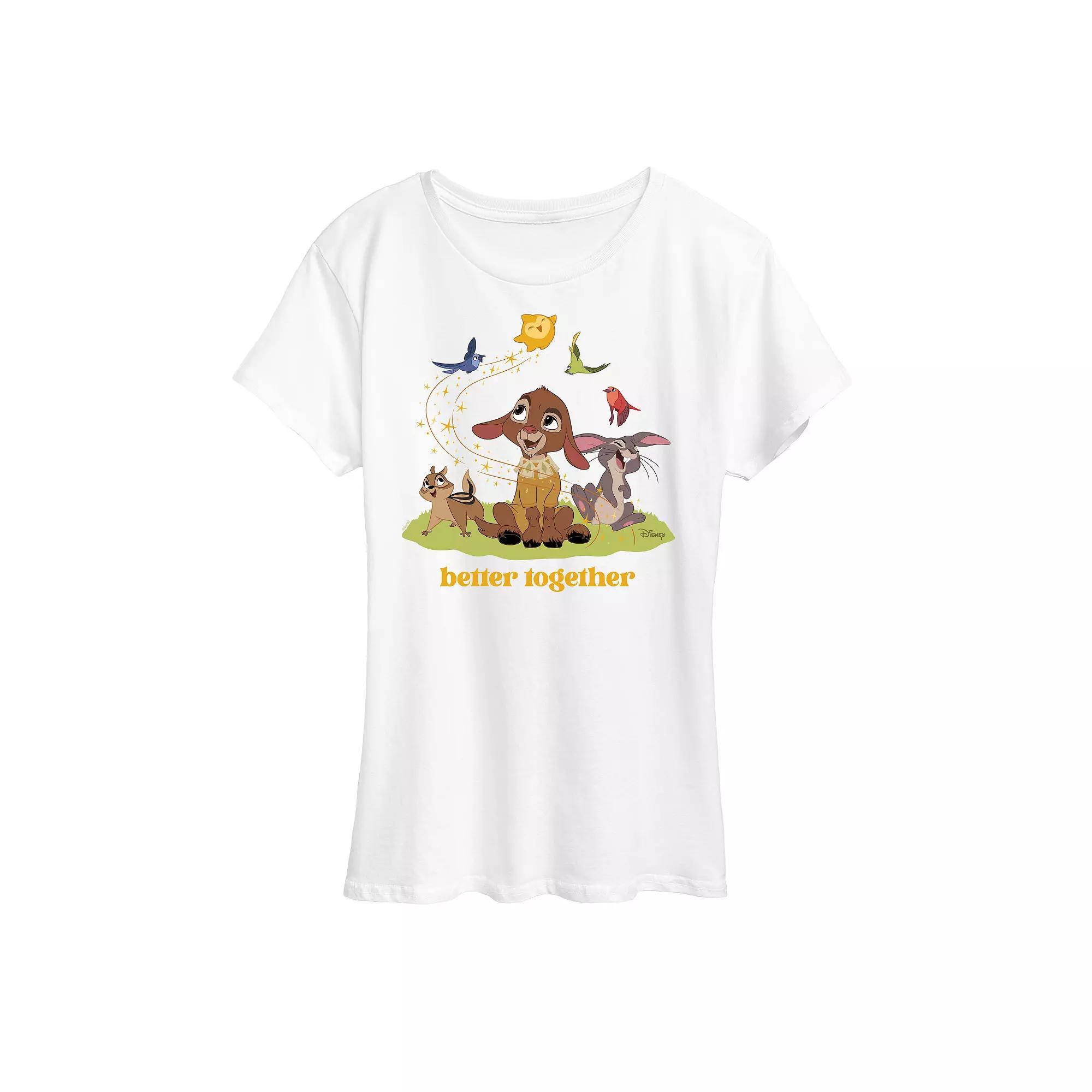 Disney's Wish Valentino and Star Women's Better Together Graphic Tee, Girl's,  Product Image