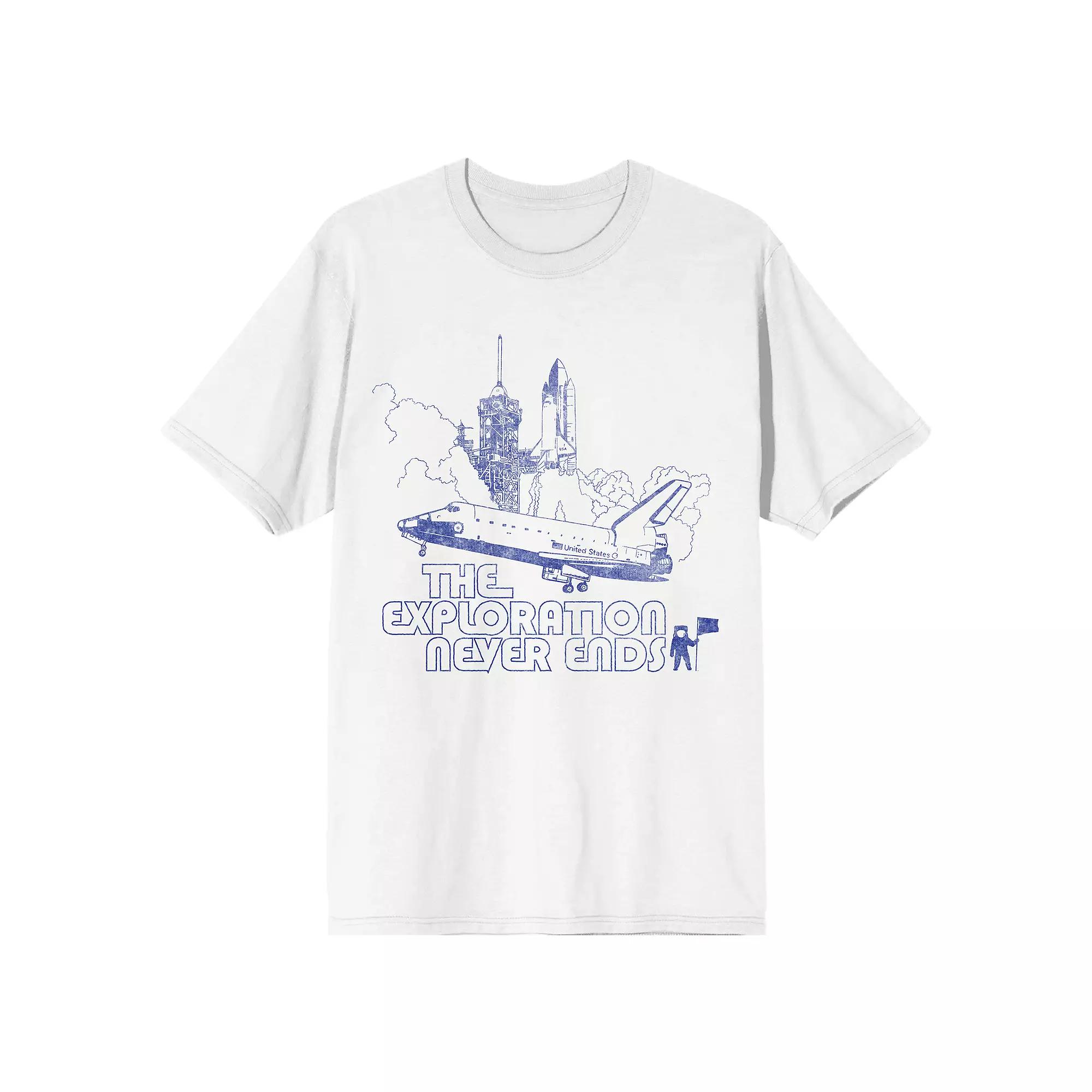 Mens NASA The Exploration Never Ends Tee Product Image