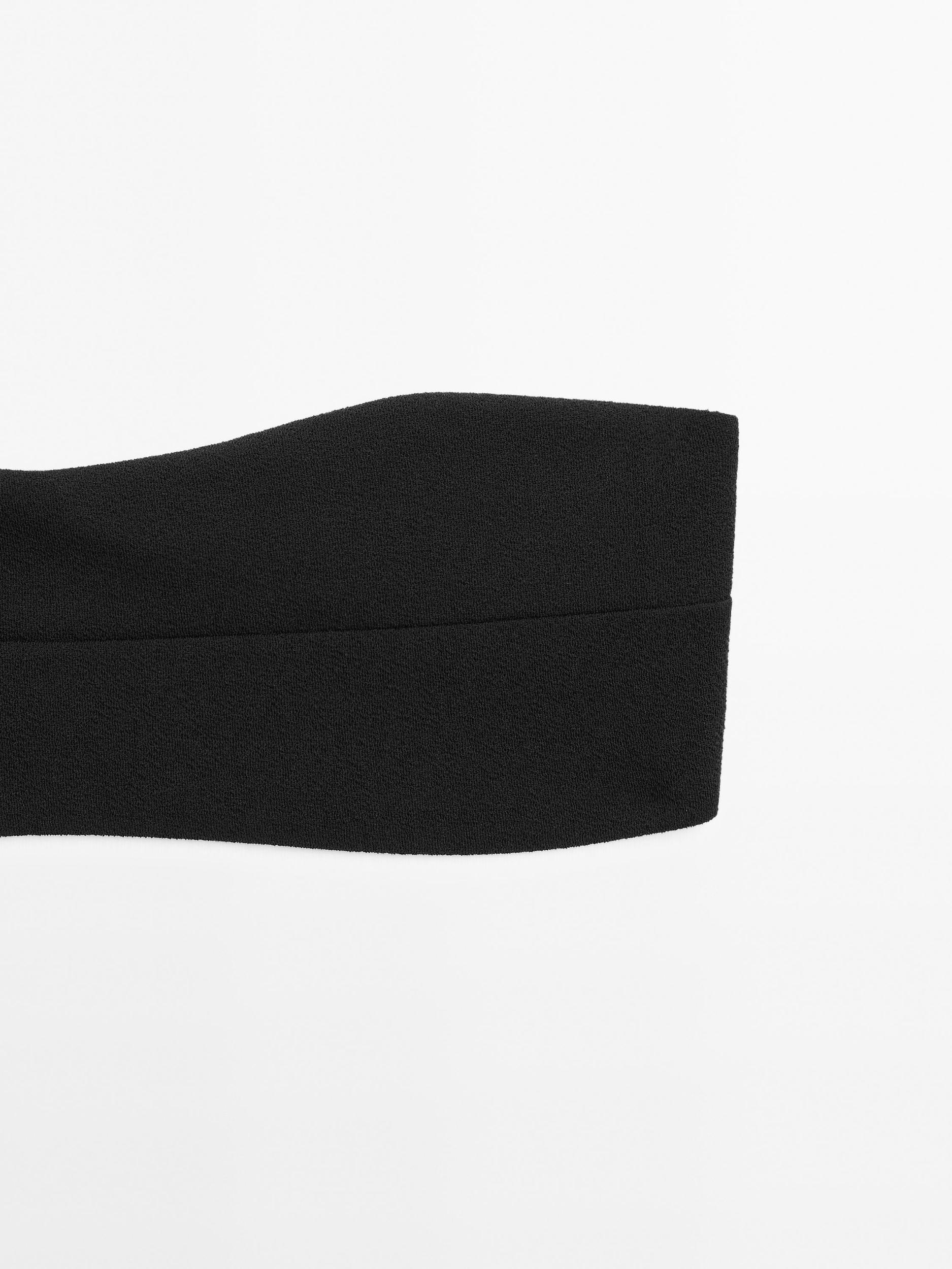 Textured bandeau bikini top Product Image