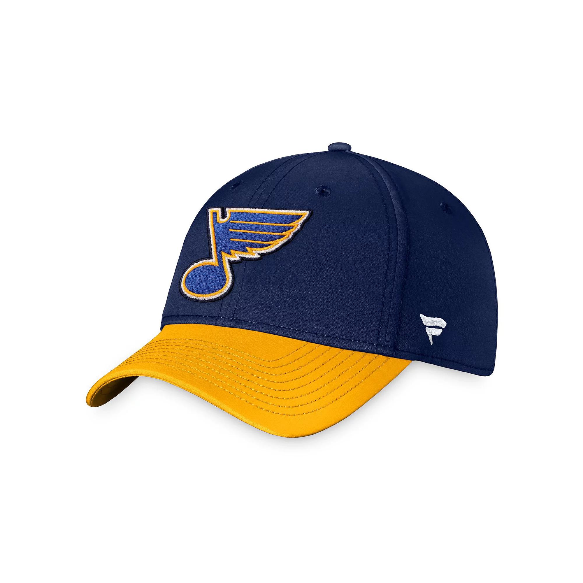 Men's Fanatics Branded Navy St. Louis Blues Core Primary Logo Flex Hat, Size: Medium/Large Product Image