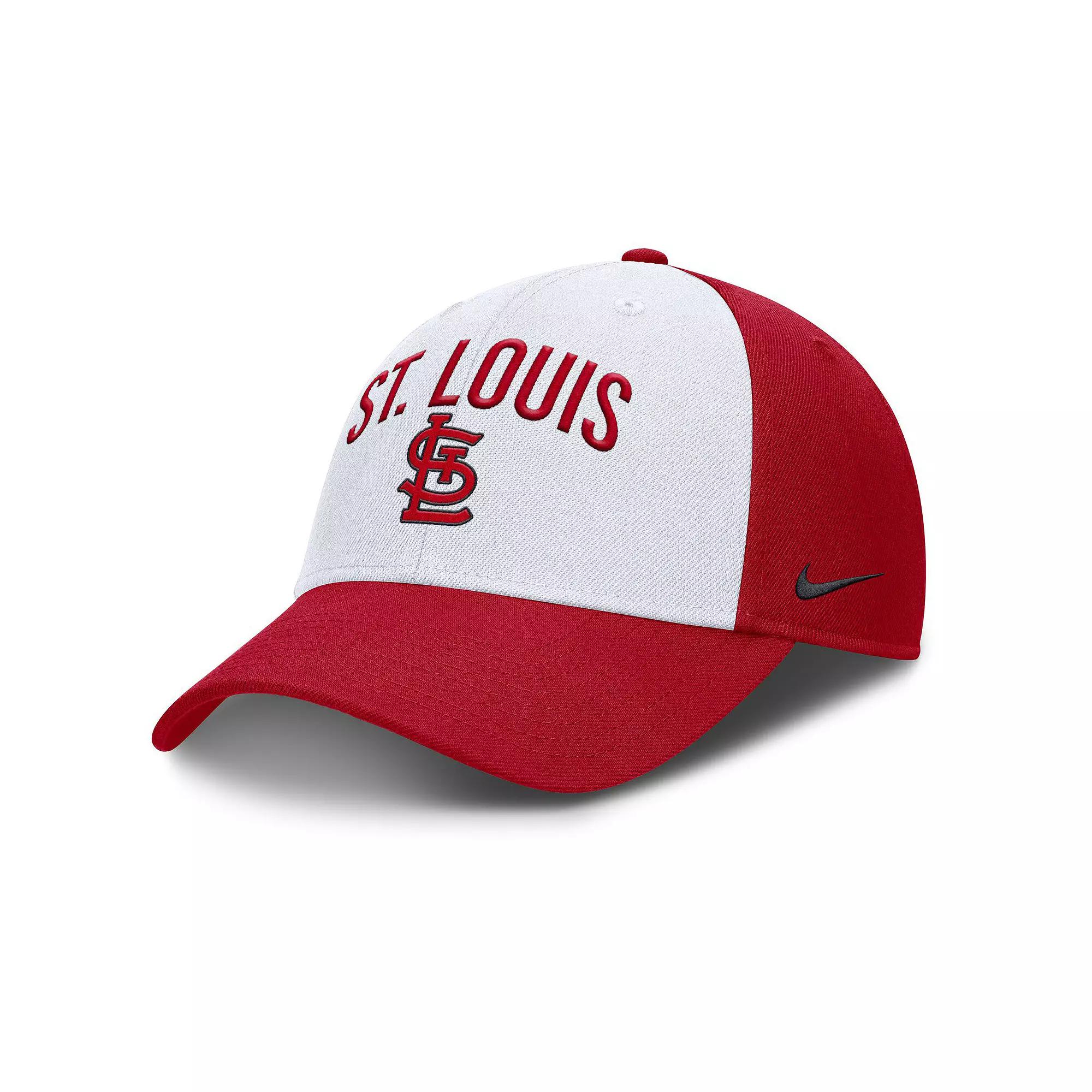 Men's Nike White/Red St. Louis Cardinals Club Performance Adjustable Hat,  Product Image