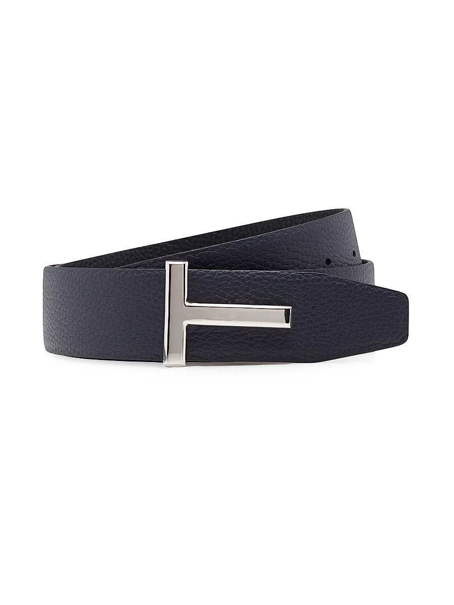Mens Signature T Reversible Leather Belt Product Image