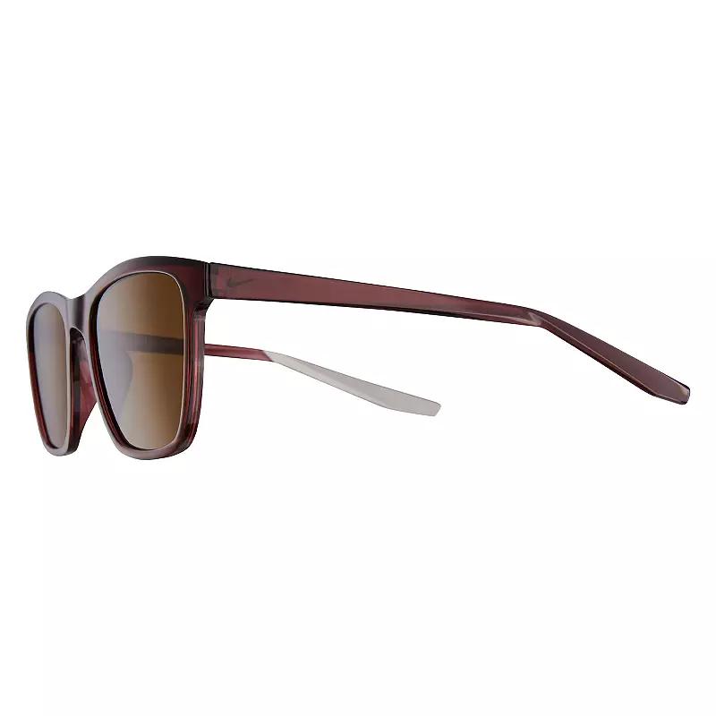 Men's Nike Stint 53 mm Square Mirror Sunglasses, Brown Product Image