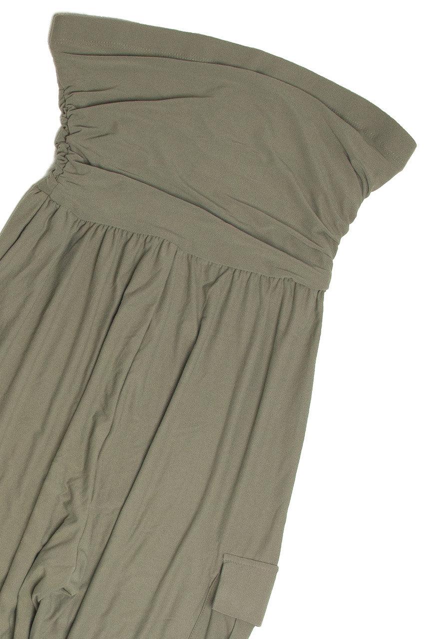 Olive Tube Cargo Jumpsuit Product Image