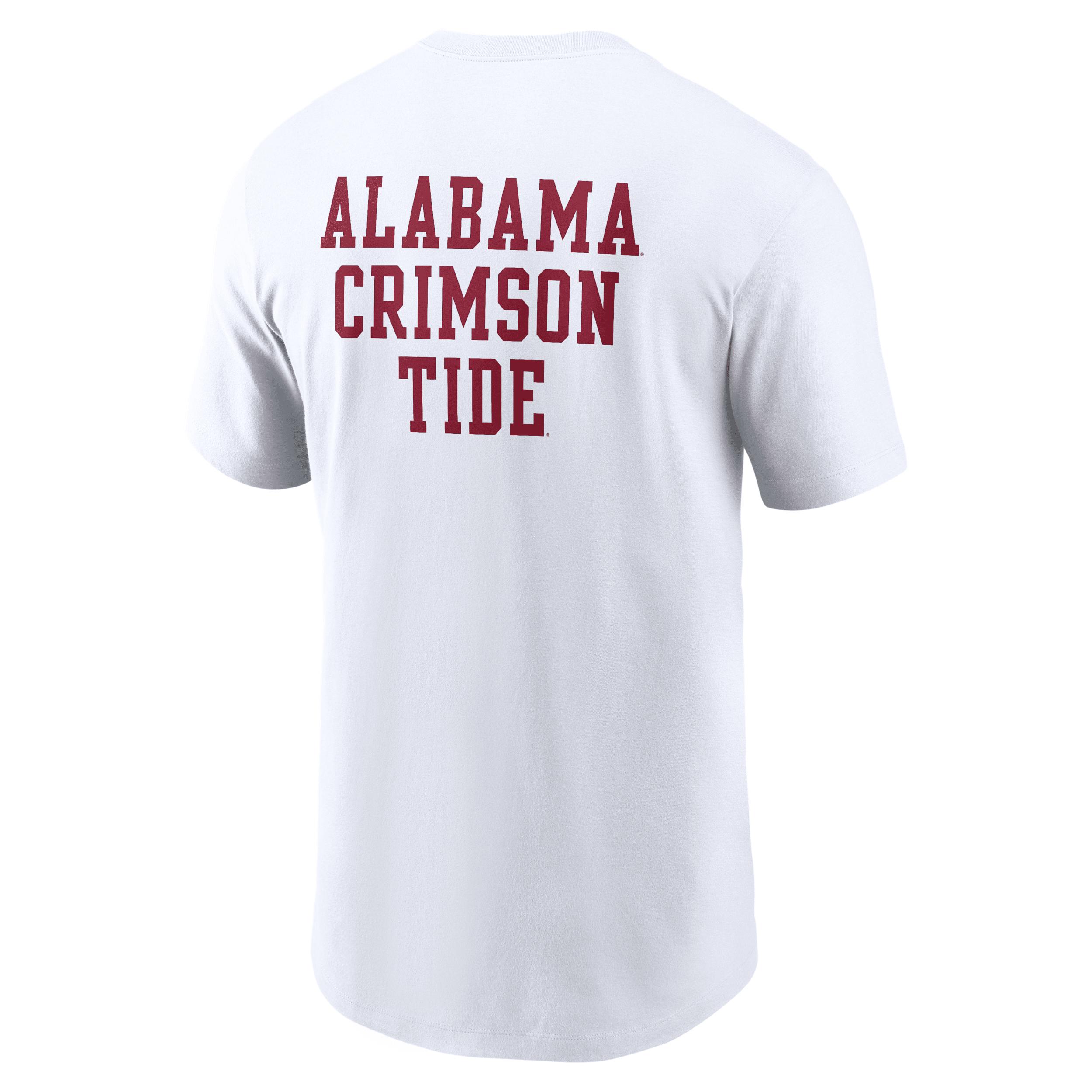 Alabama 2-Hit Stacked Nike Mens College T-Shirt | N19910AABN-H2C Product Image