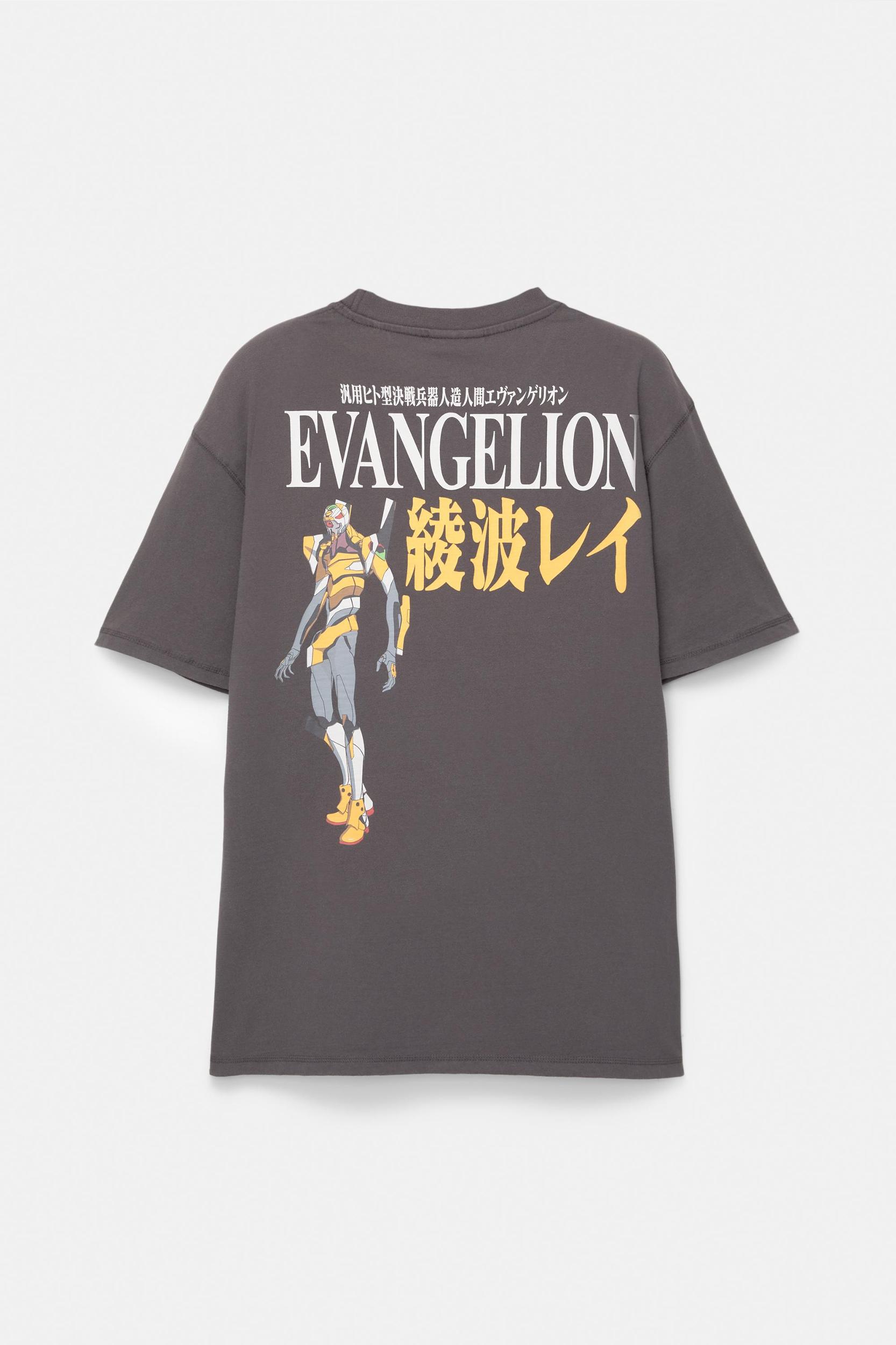 Grey Evangelion T-shirt Product Image
