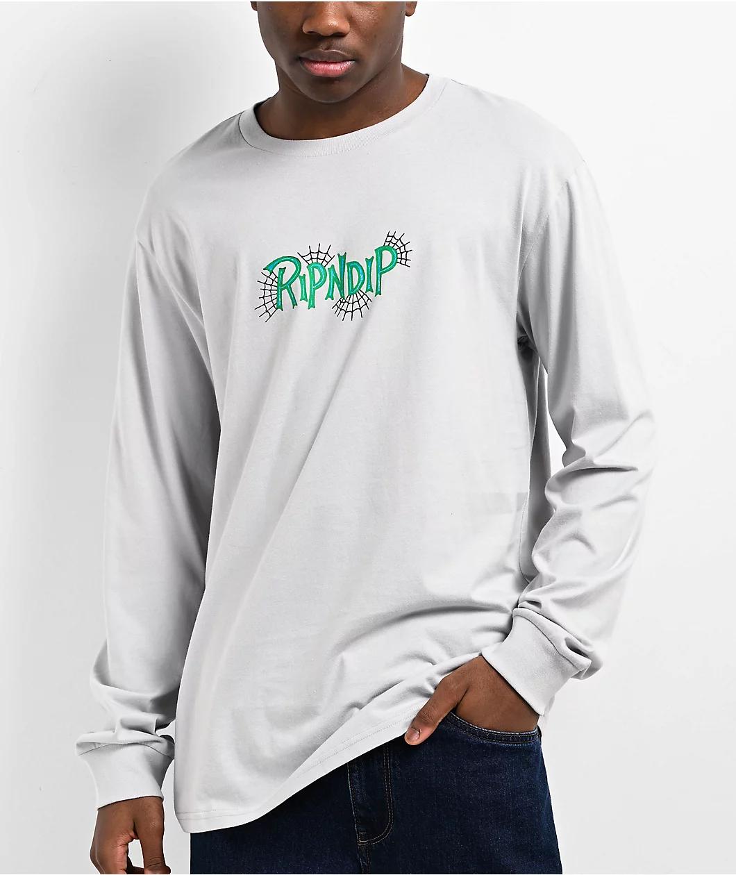 RIPNDIP Travis Grey Long Sleeve T-Shirt Product Image
