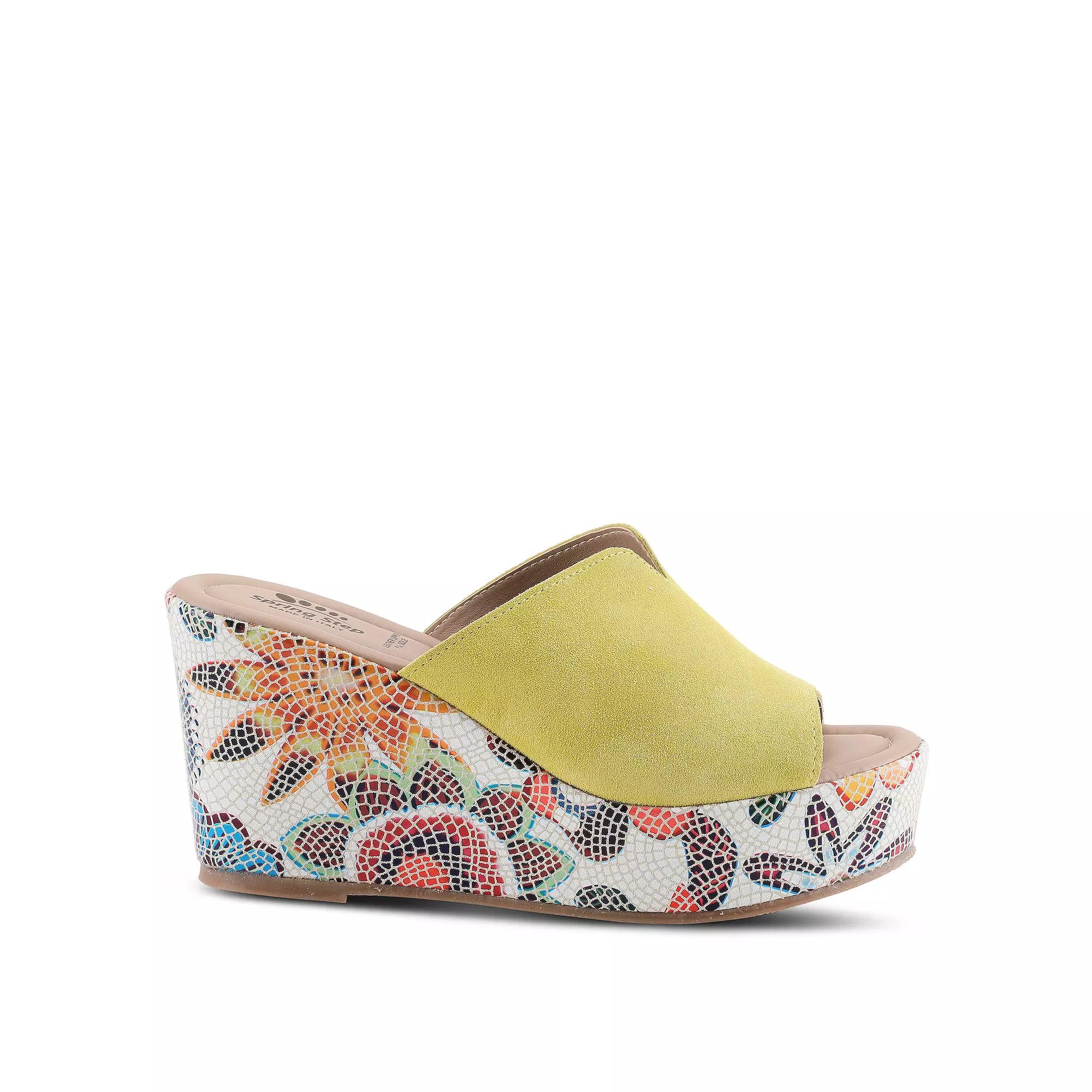 Spring Step Women's Laylani Mosaic Wedge Sandals,  Product Image