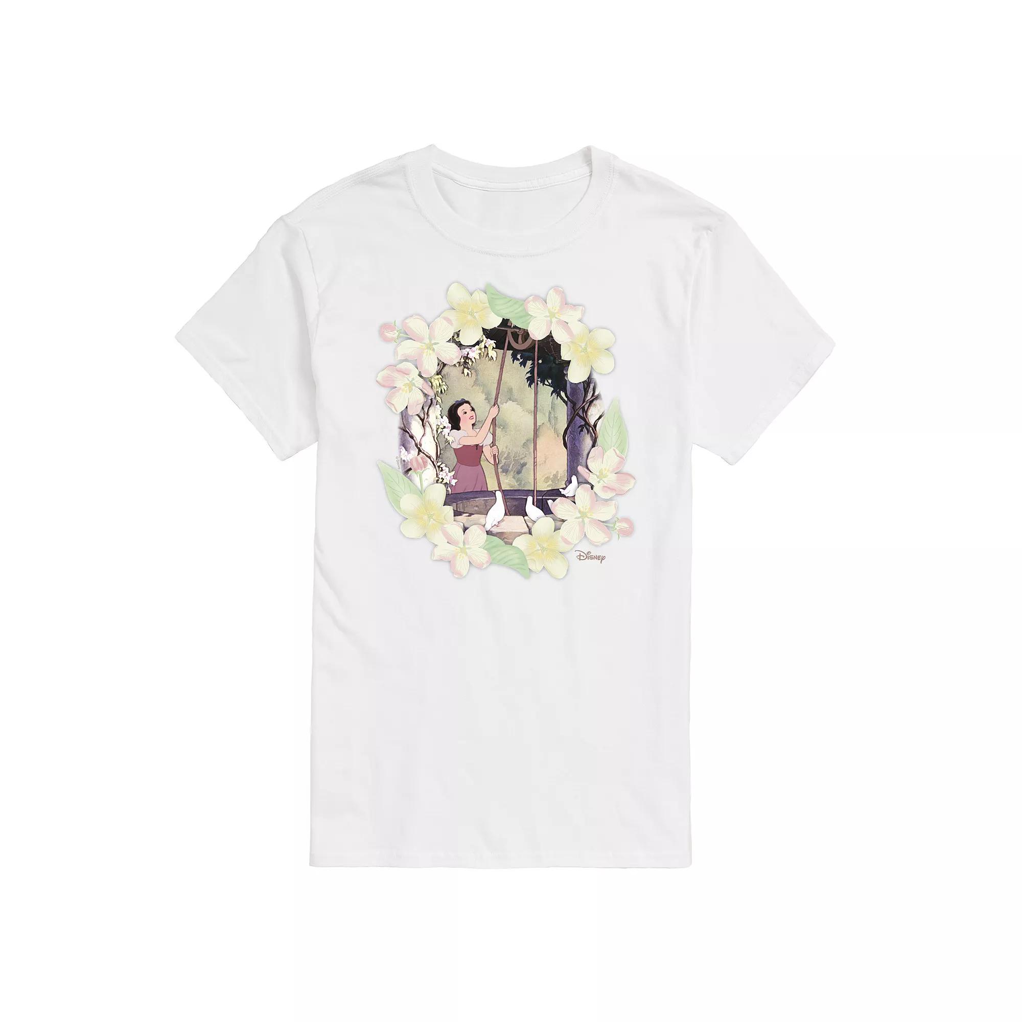 Disney Princess Big & Tall Snow White Flowers Graphic Tee, Men's,  Product Image