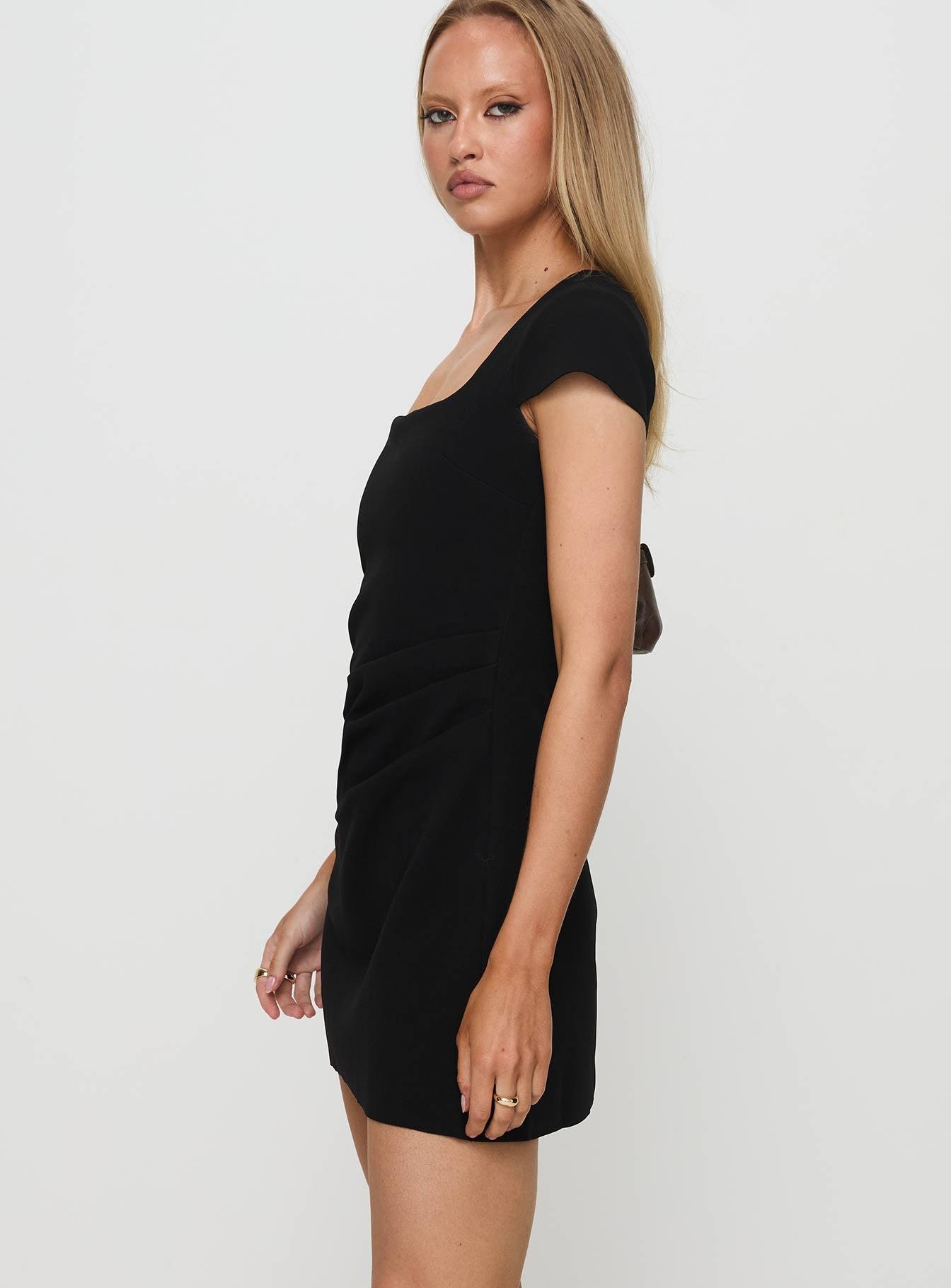 Ellarah Mini Dress Black Product Image