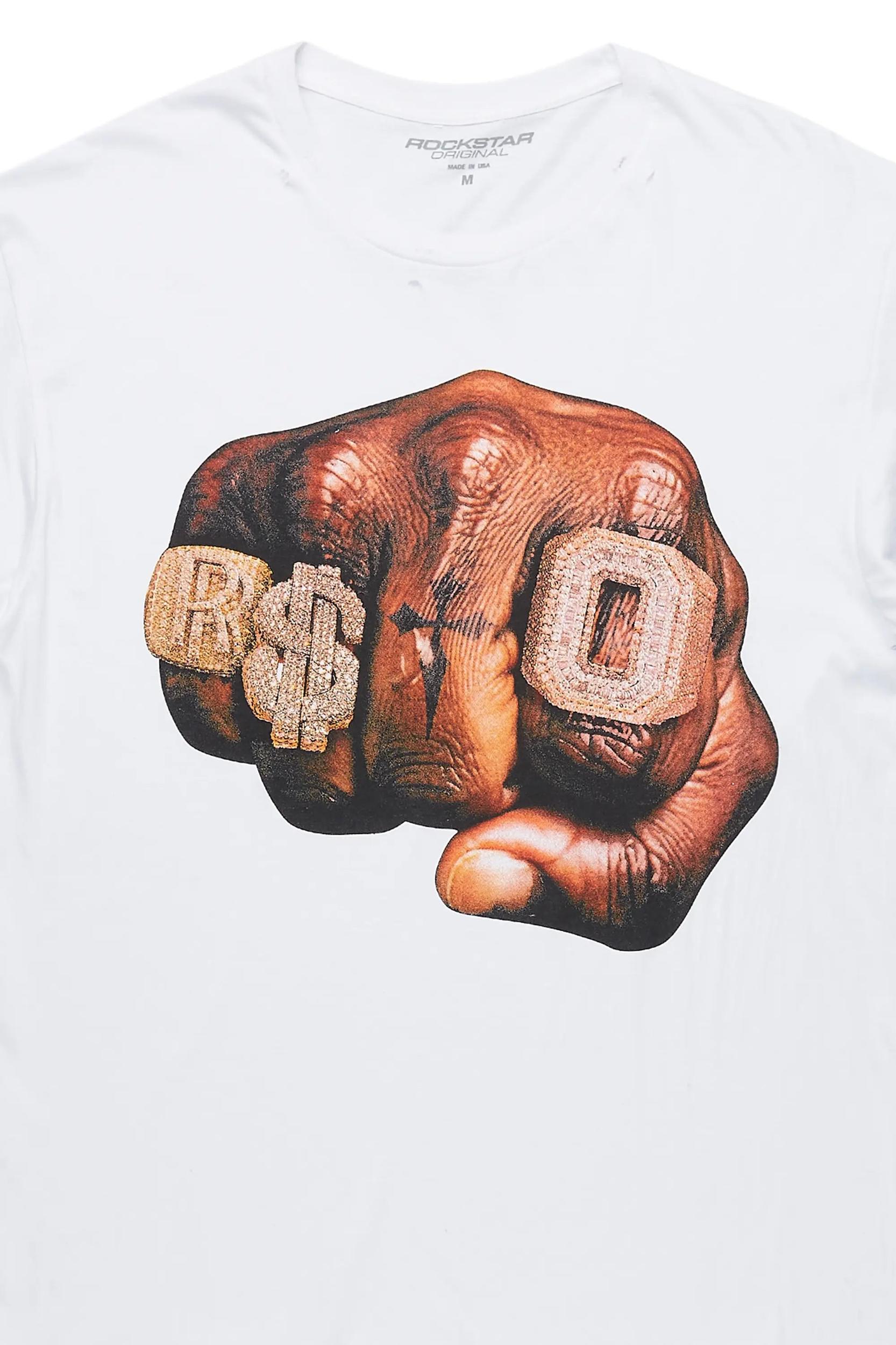 Aleeana White Oversized T-Shirt Female Product Image