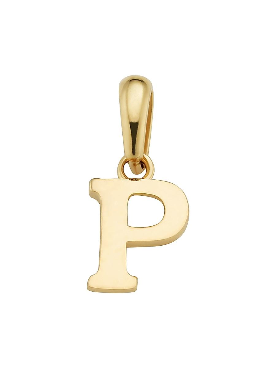 Womens 14K Yellow Gold My Letter Initial Pendant Charm Product Image