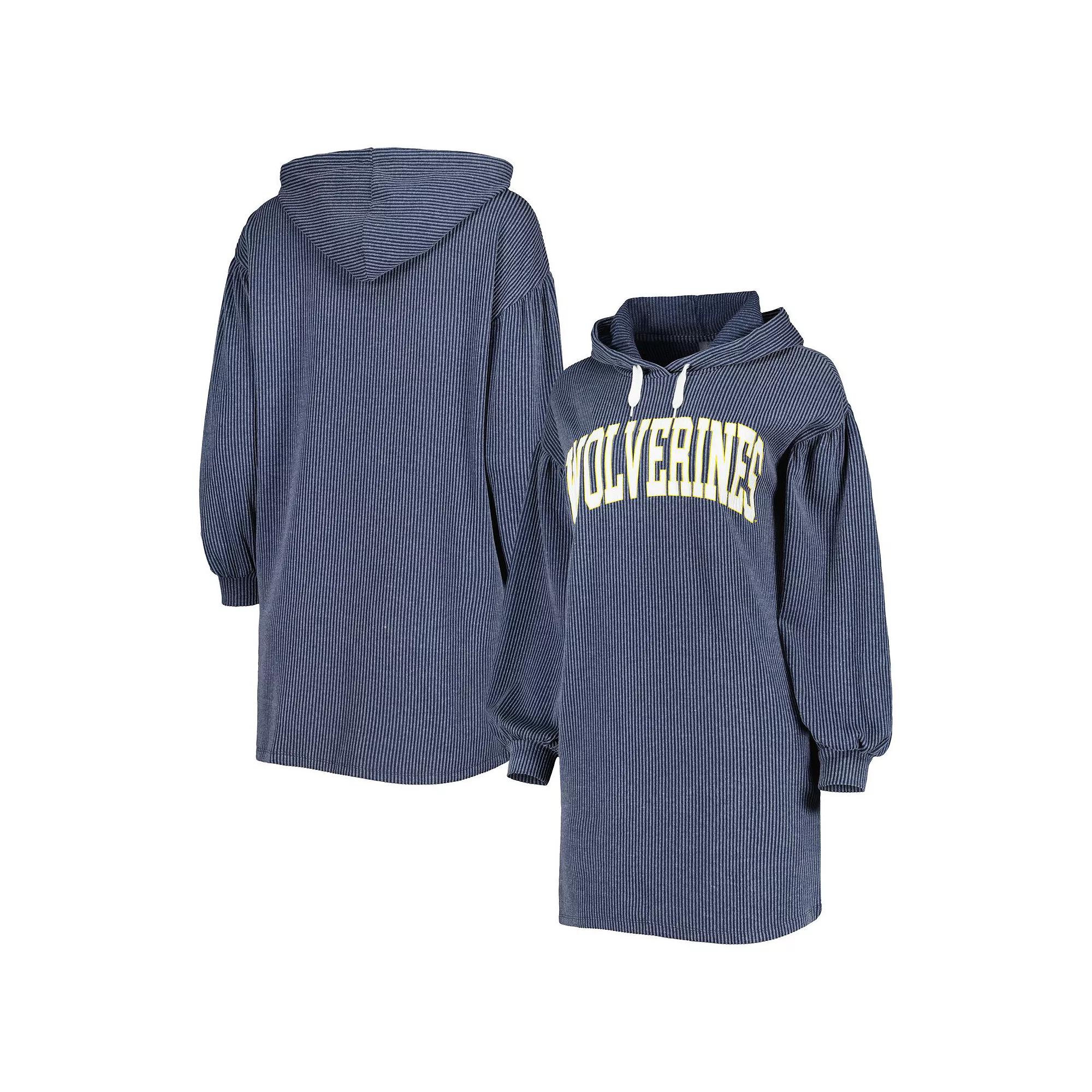 Women's Gameday Couture Navy Michigan Wolverines Game Winner Vintage Wash Tri-Blend Dress,  Product Image