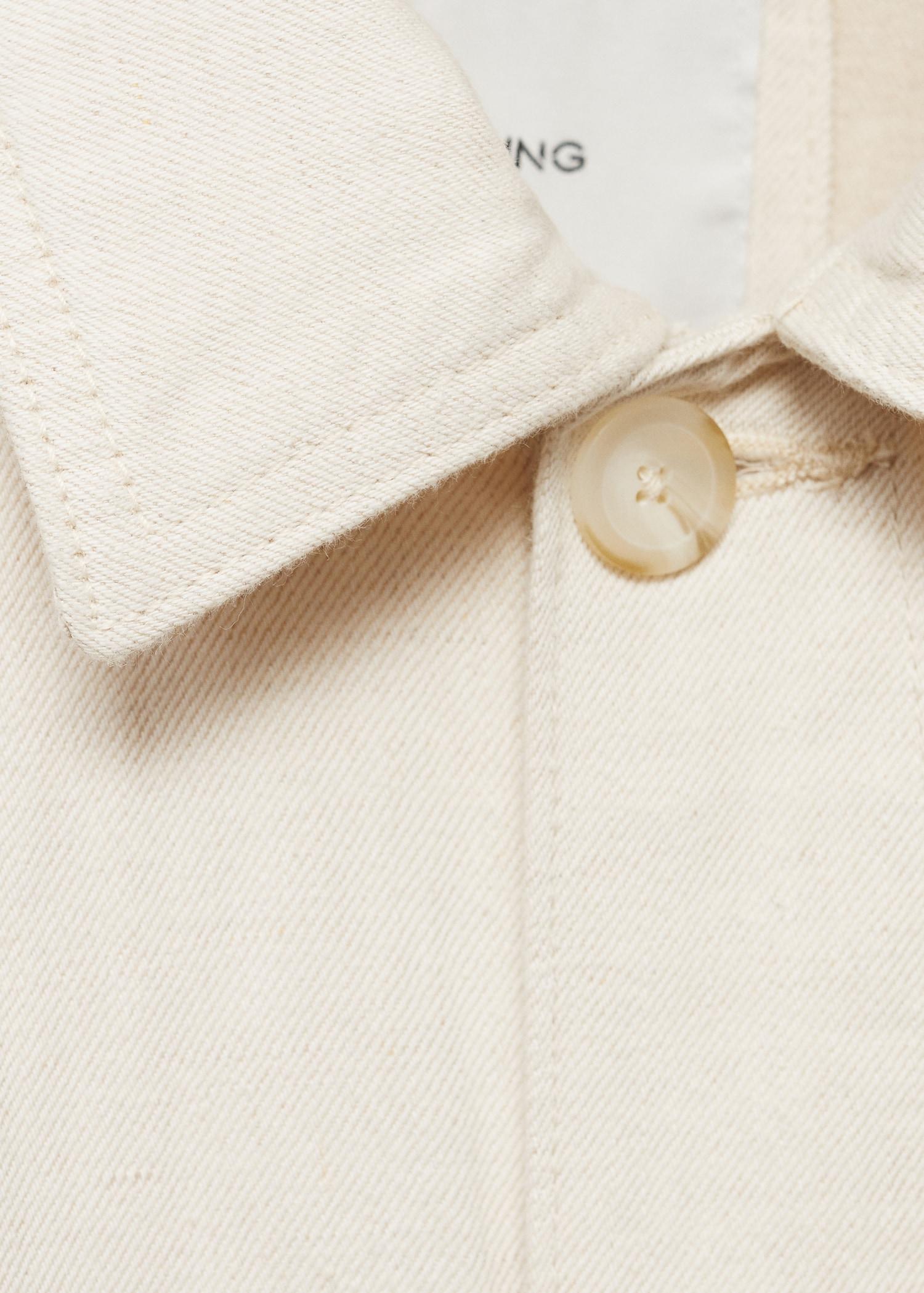 Linen-blend jacket with pockets - Men | MANGO USA Product Image