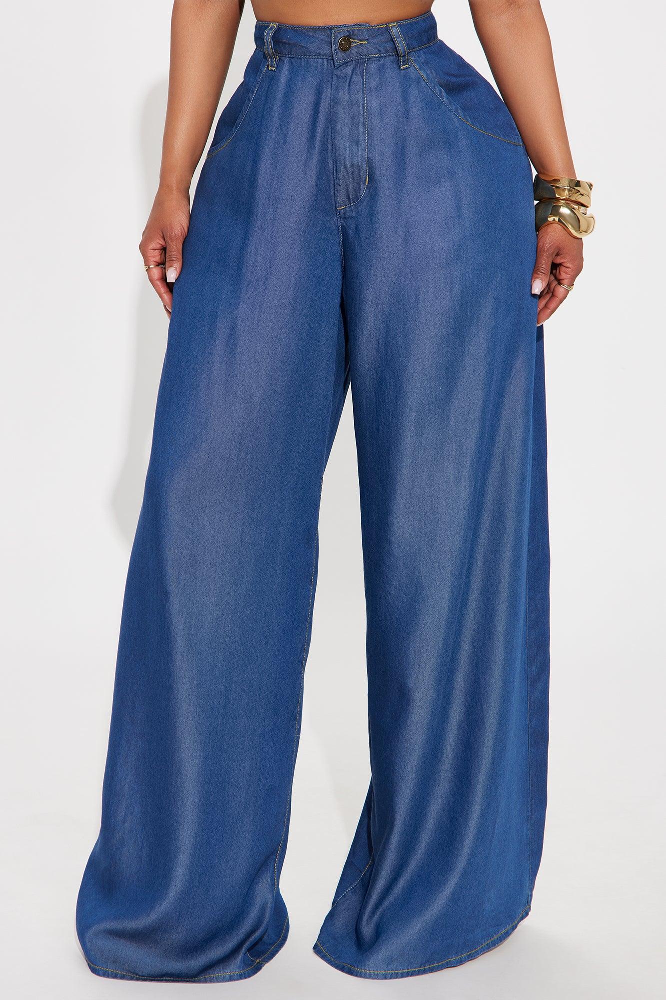 Claire Wide Leg Pant - Dark Wash Female Product Image