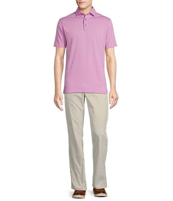 Cremieux Blue Label Stripe Performance Stretch Short Sleeve Golf Polo Shirt Product Image