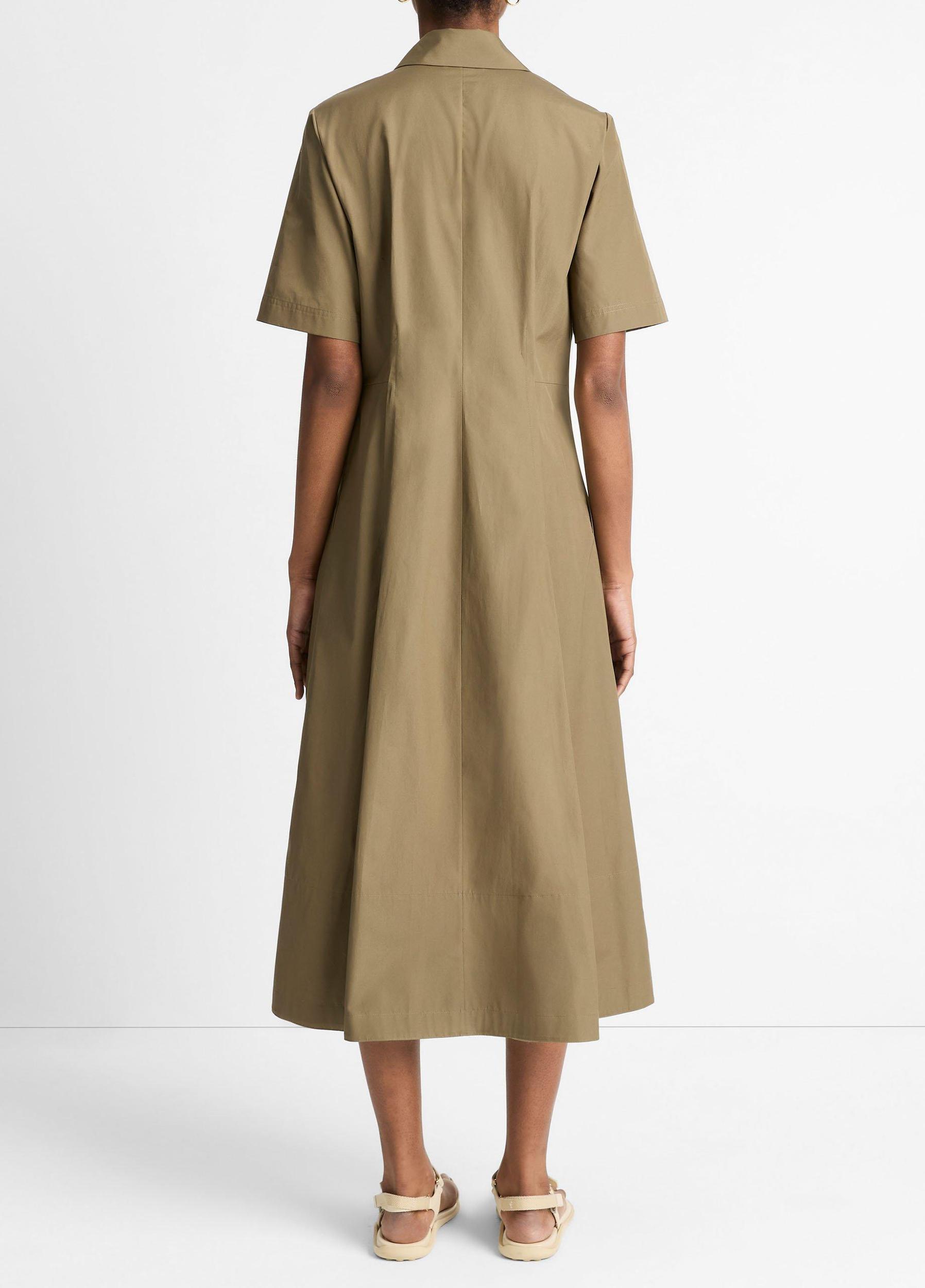 Canvas Tape Cotton Shirt Dress Product Image