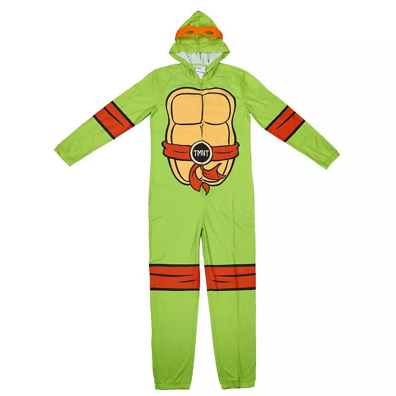 Adult TMNT Teenage Mutant Ninja Turtles Hooded Cosplay Union Suit, Mens Product Image