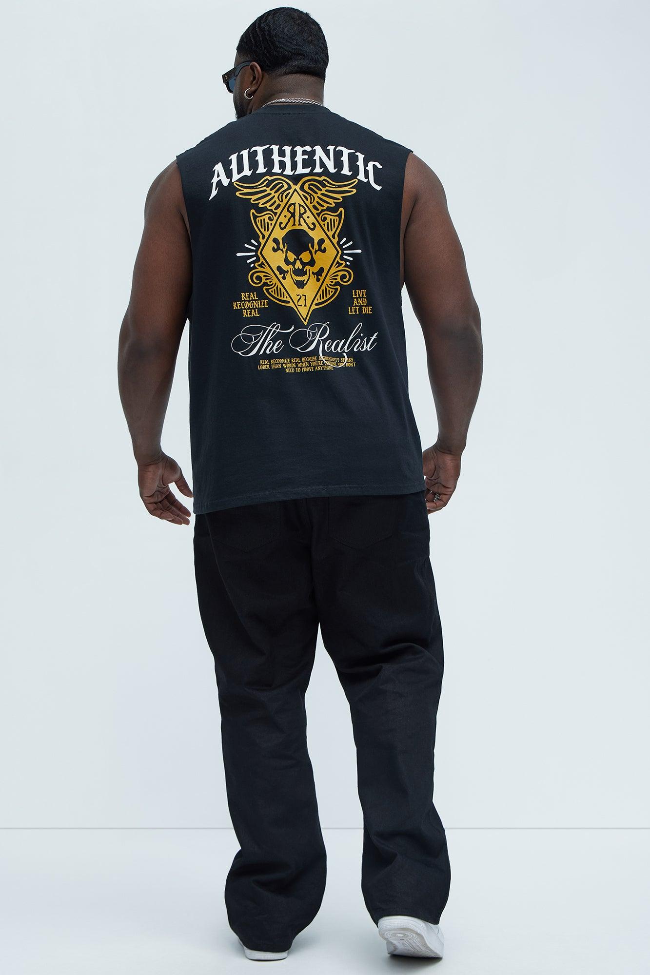 Authentic The Realist Muscle Tee - Black Product Image