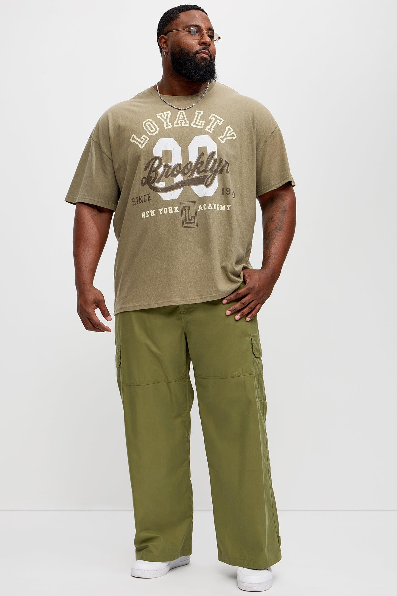 At The Time Baggy Cargo Pants - Olive Product Image