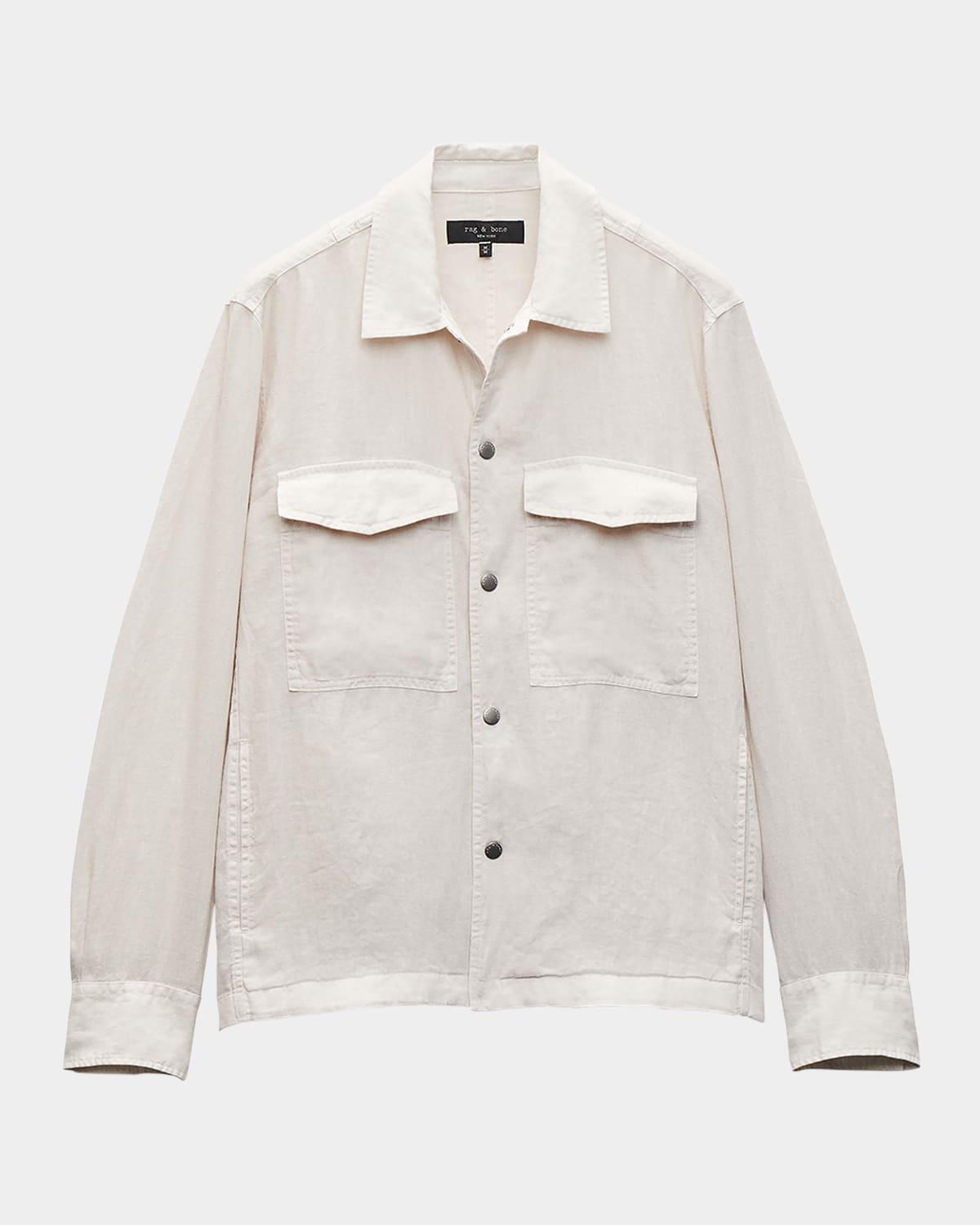 Mens Angus Linen Shirt Jacket Product Image