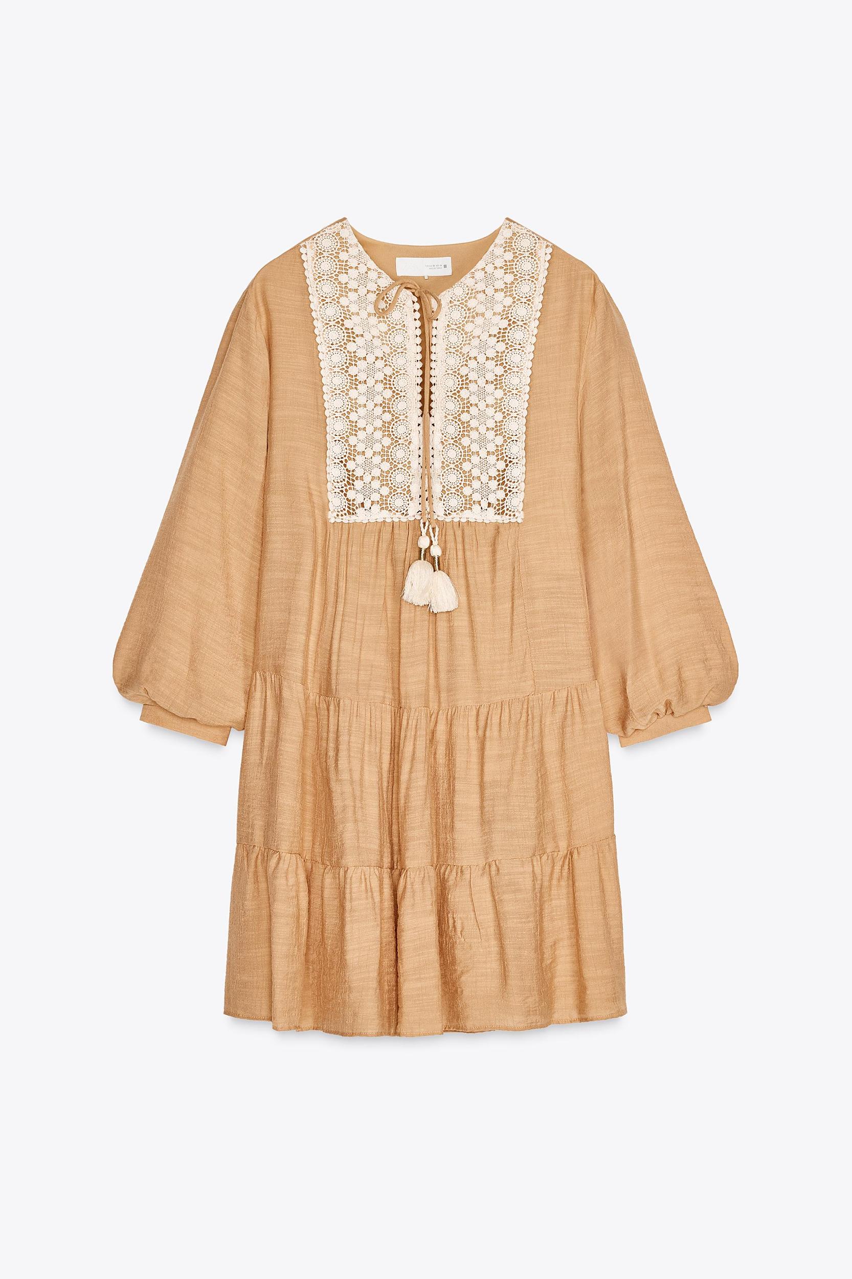 MINI BIB EMBROIDERED DRESS Product Image