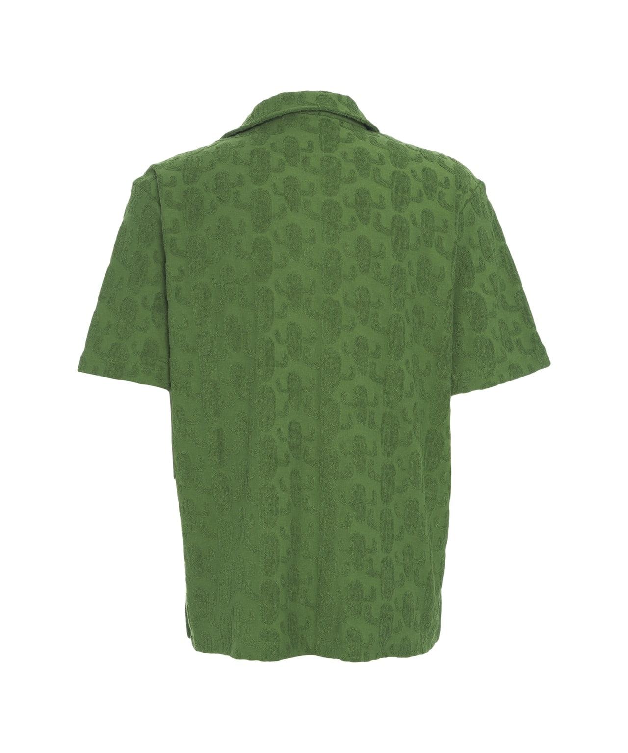 Oversize polo shirt with pattern Product Image