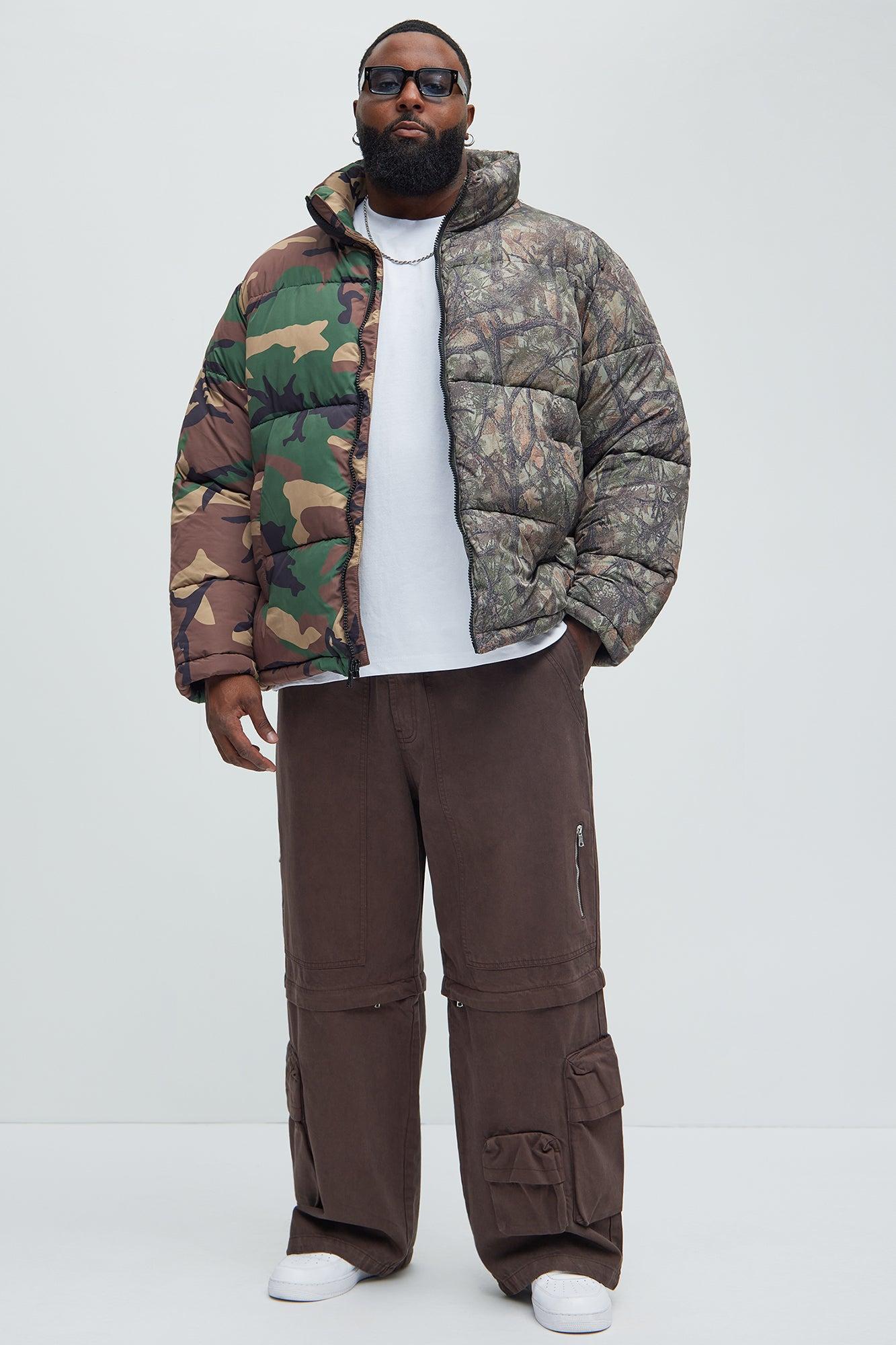 Maybe Next Time Zip Off Baggy Cargo Pants - Brown Product Image