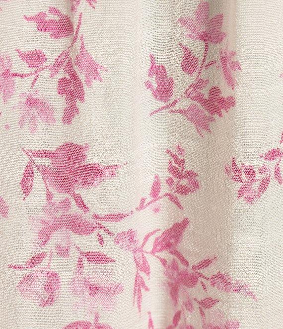 Perch By Blu Pepper Floral V-Neck Smocked Midi Dress Product Image