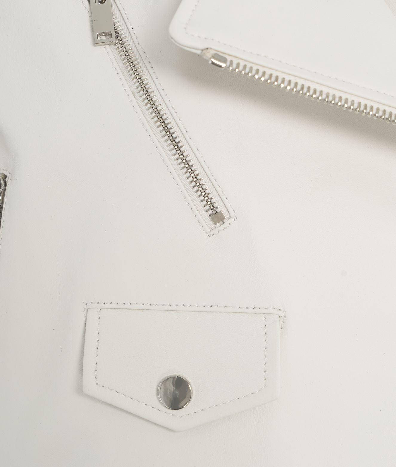 Cropped leather jacket Product Image