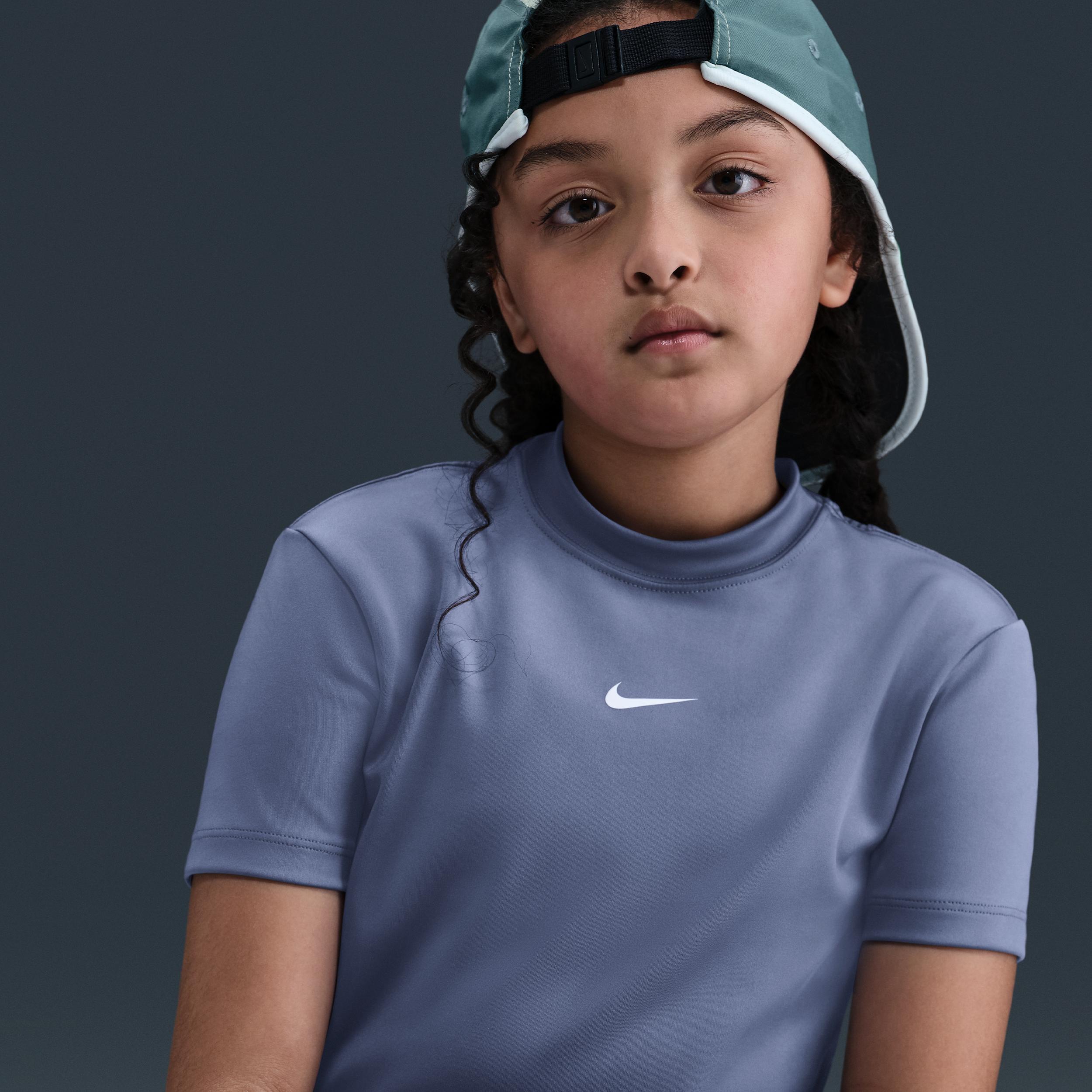 Womens Nike Pro Girls Dri-FIT Short-Sleeve Top | HQ9308-499 Product Image