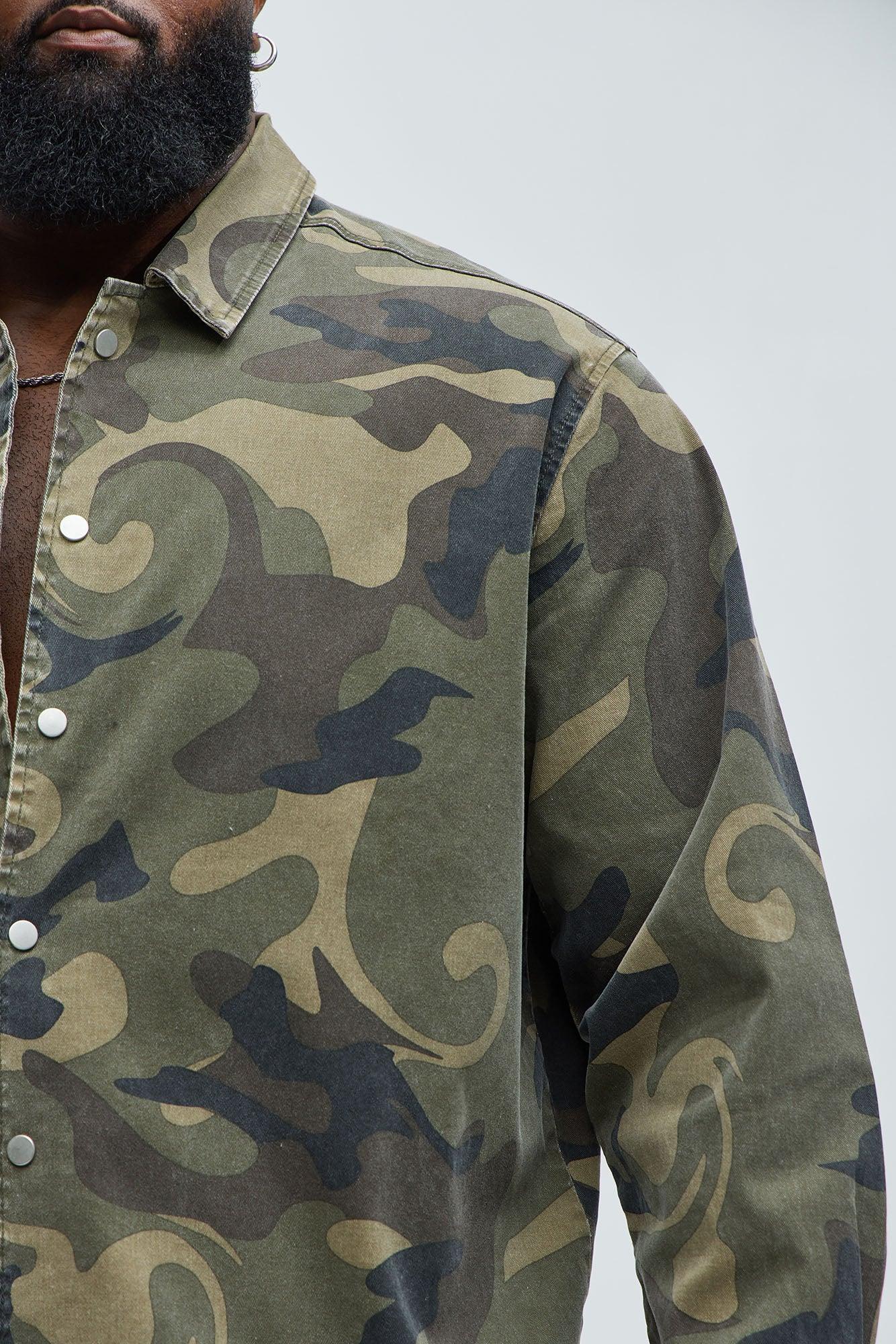 Won't Do Camo Long Sleeve Shirt - Camouflage Product Image
