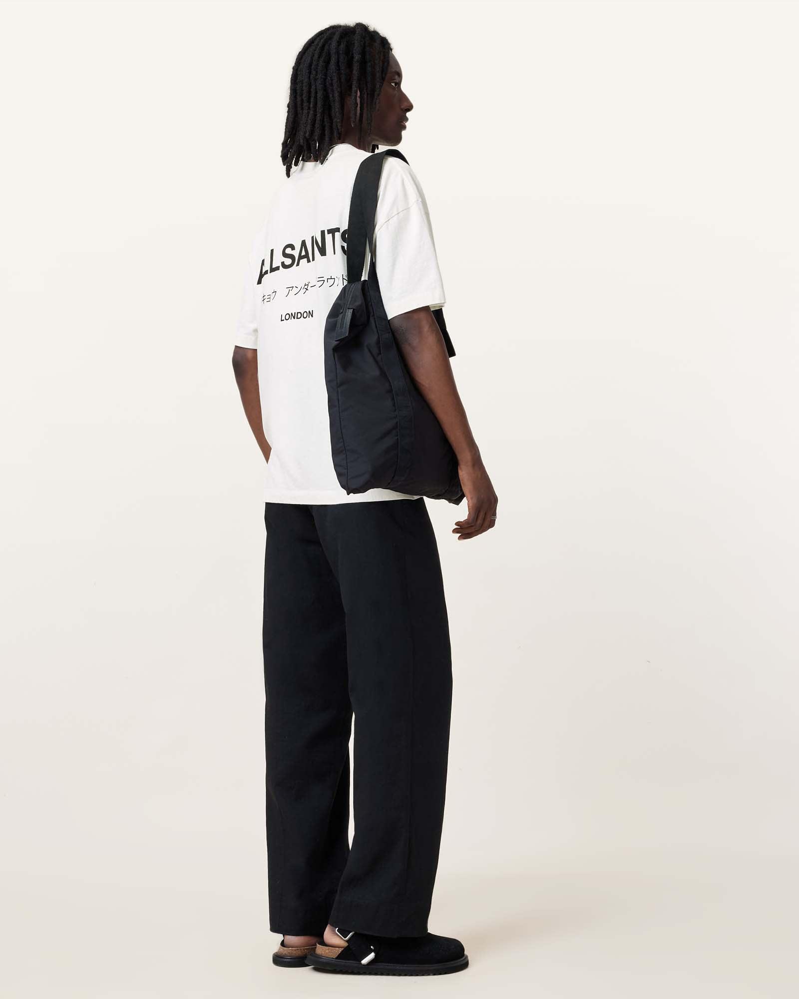 Underground Oversized Crew Neck T-Shirt ASHEN WHITE | ALLSAINTS US Product Image