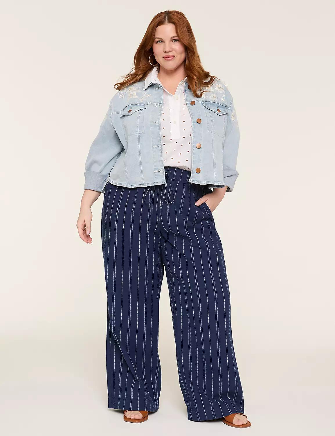 Embroidered Denim Jacket Product Image