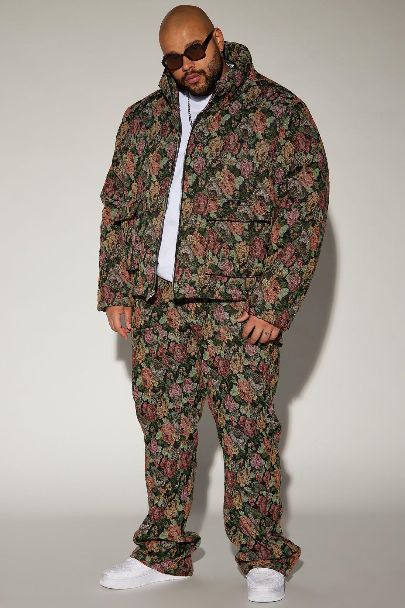 Bellevue Flared Tapestry Carpenter Pants - Black/combo Product Image