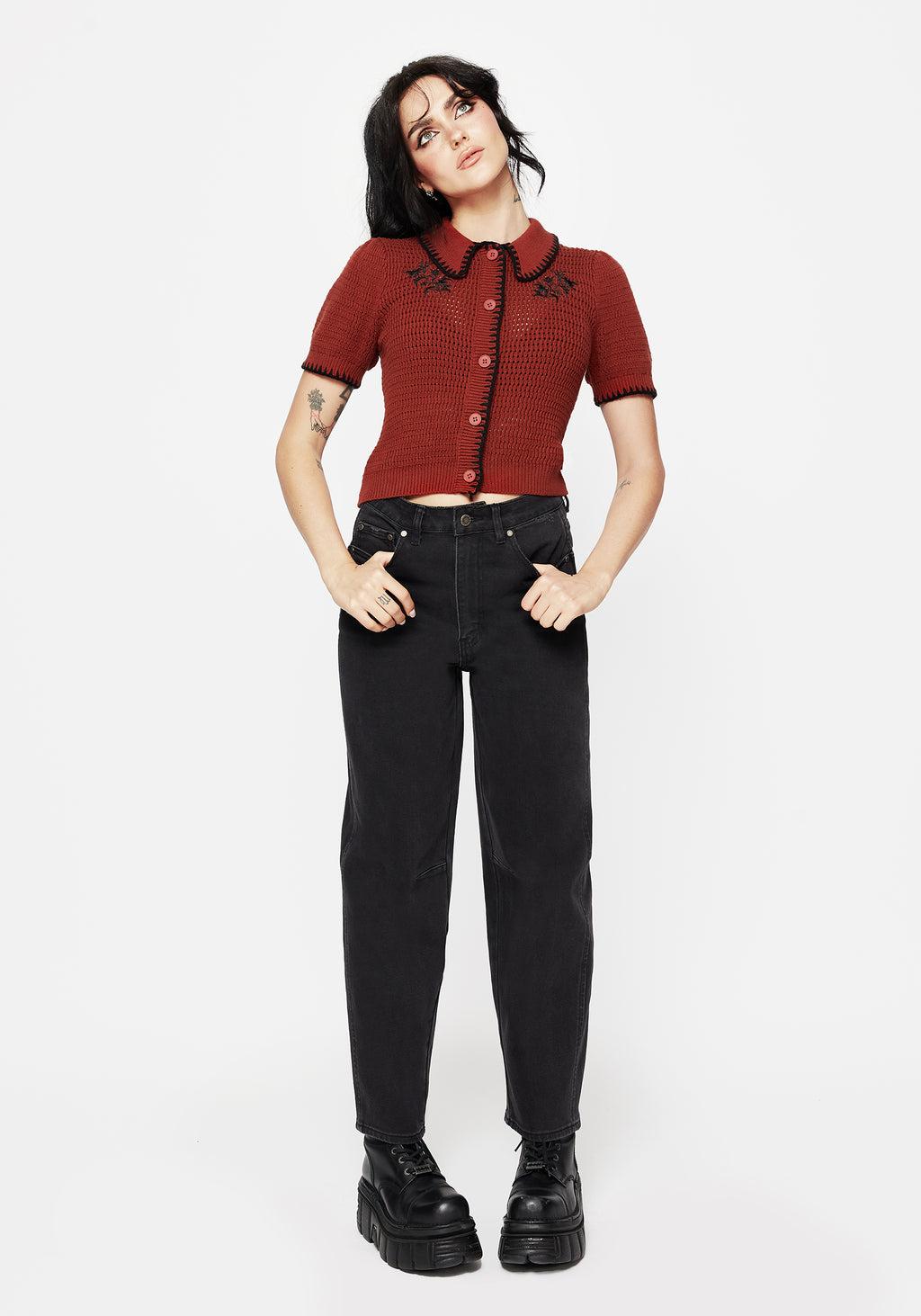 Malevolence Denim Barrel Leg Jeans Product Image